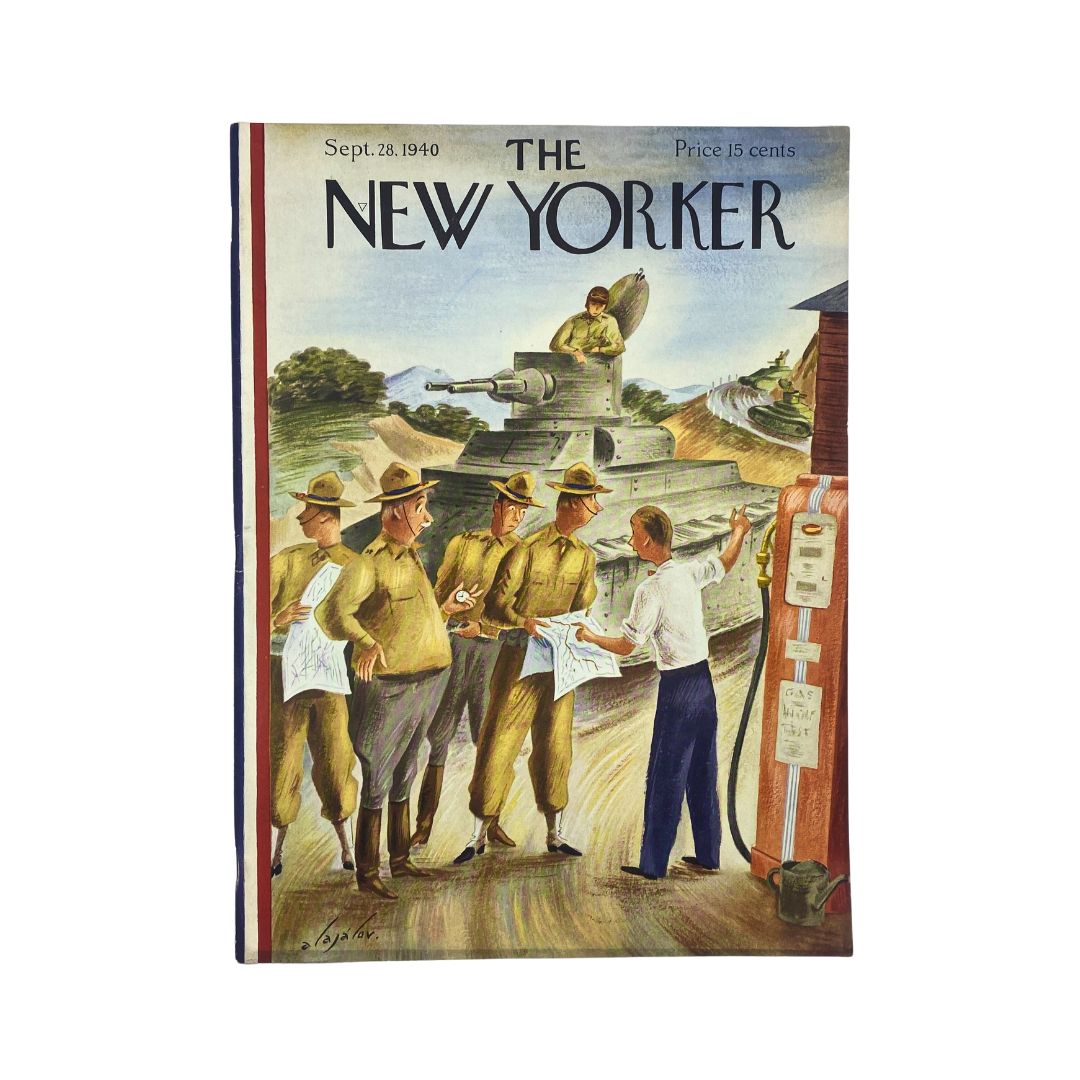 The New Yorker Complete Magazine September 28, 1940 Constantin Alajalov Cover VG