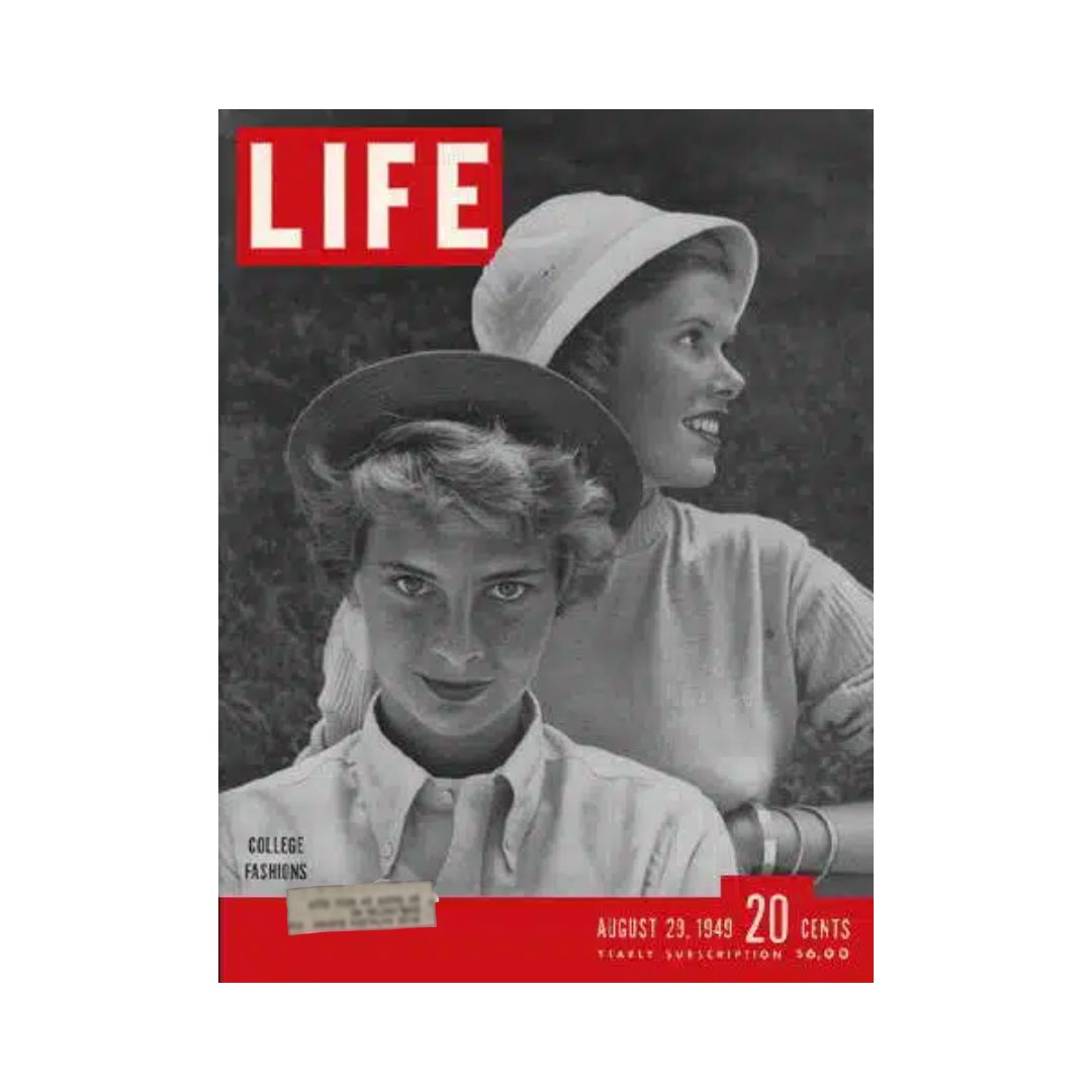 VTG Life Magazine August 29, 1949 College Fashion