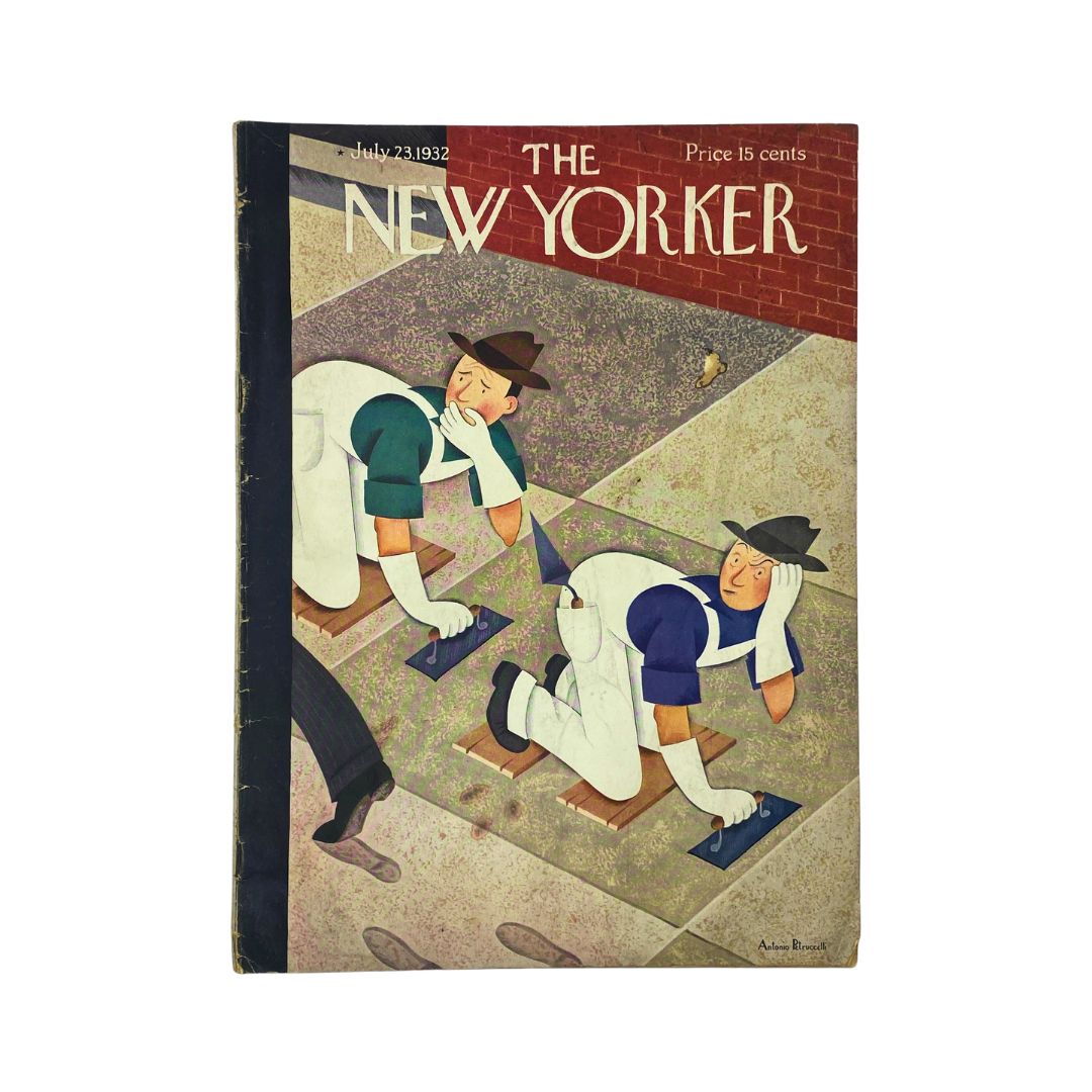 The New Yorker Complete Magazine July 23, 1932 Antonio Petruccelli Cover