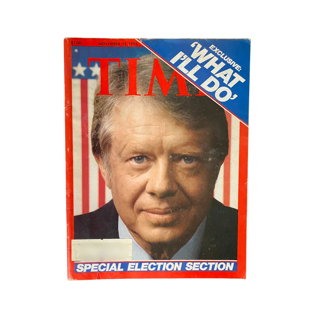 VTG Time Magazine November 15, 1976 Jimmy Carter Special Election Section