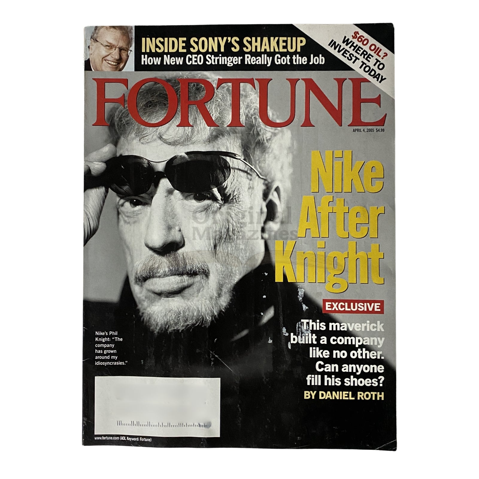 Fortune Magazine April 4, 2005 Nike's Phil Knight Cover