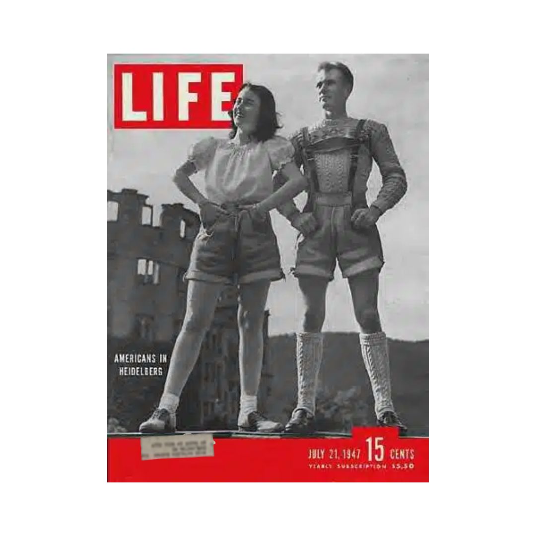 VTG Life Magazine July 21, 1947 Americans in Heidelberg