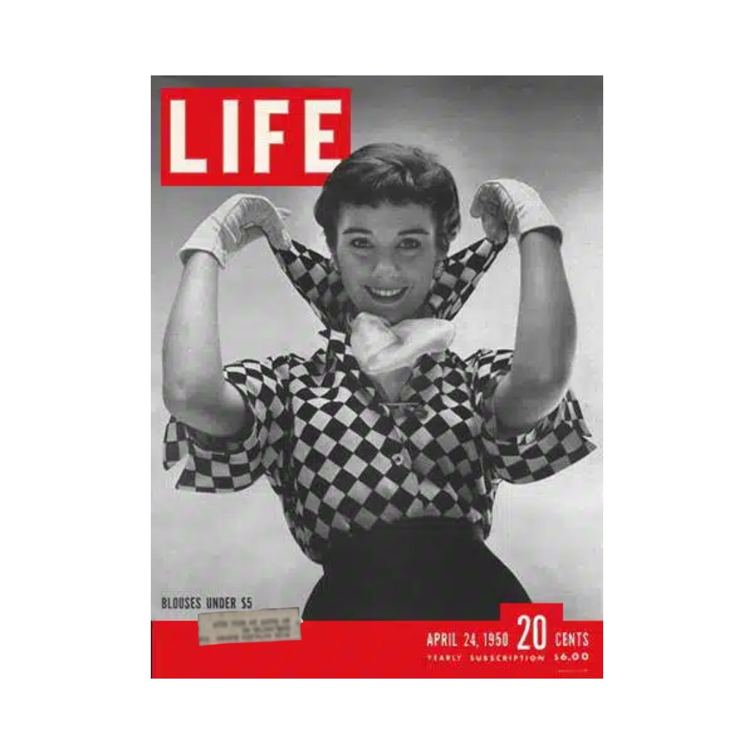 VTG Life Magazine April 24, 1950 Blouses Under $5 Fashion