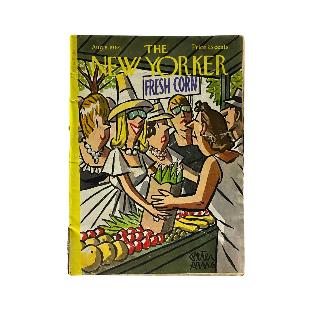 The New Yorker Complete Magazine August 8, 1964 Peter Arno Cover No Label
