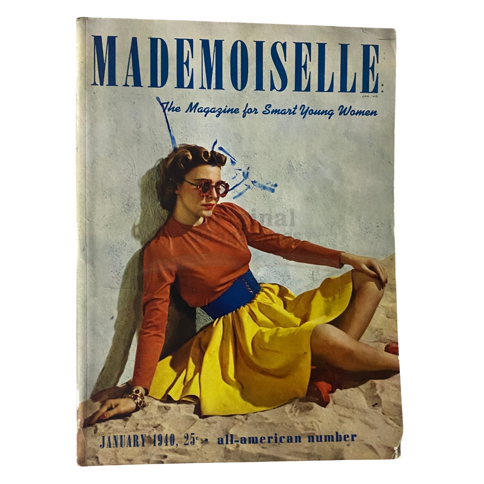 Mademoiselle Magazine January 1940 All-American Number No Label