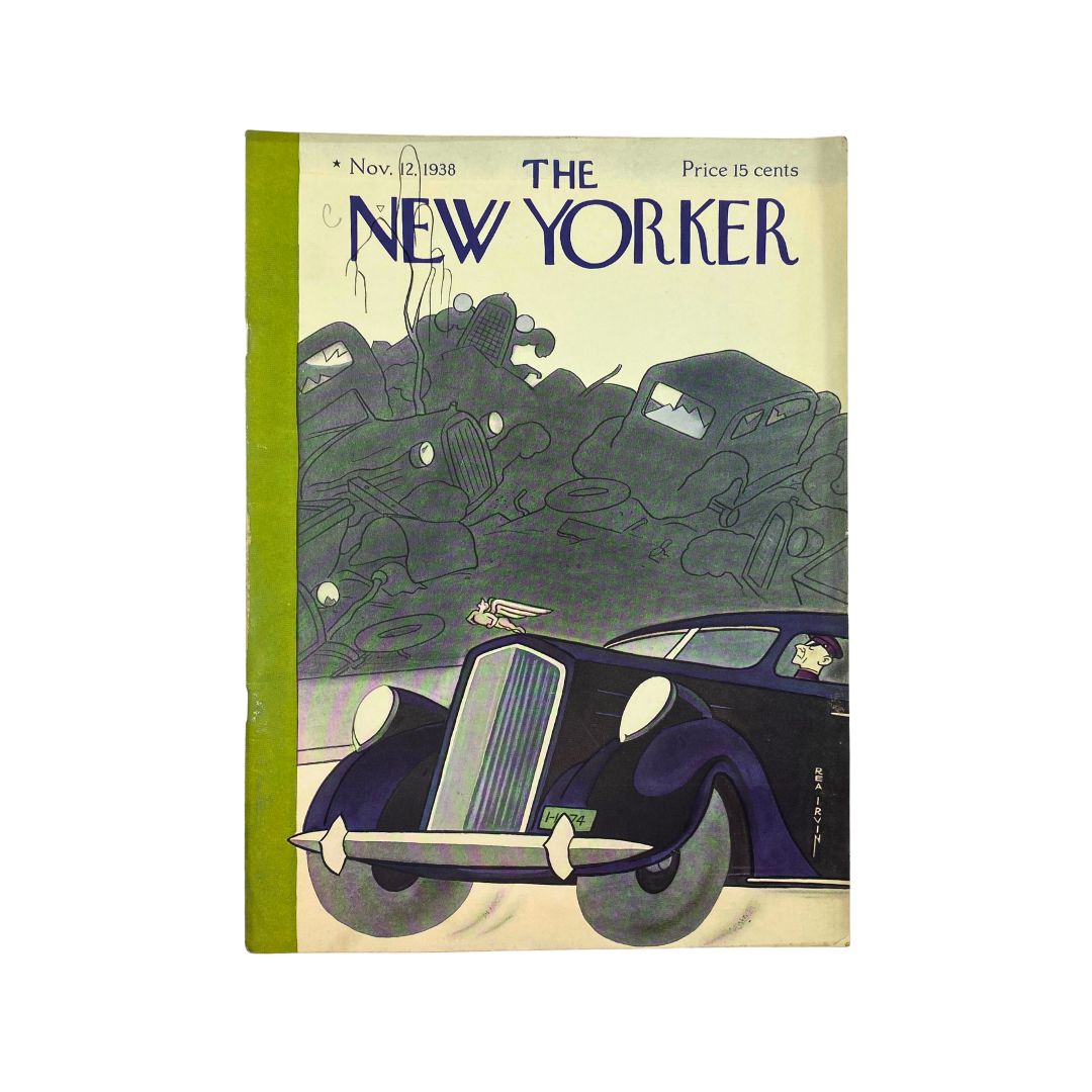 The New Yorker Complete Magazine November 12, 1938 Rea Irvin Cover VG