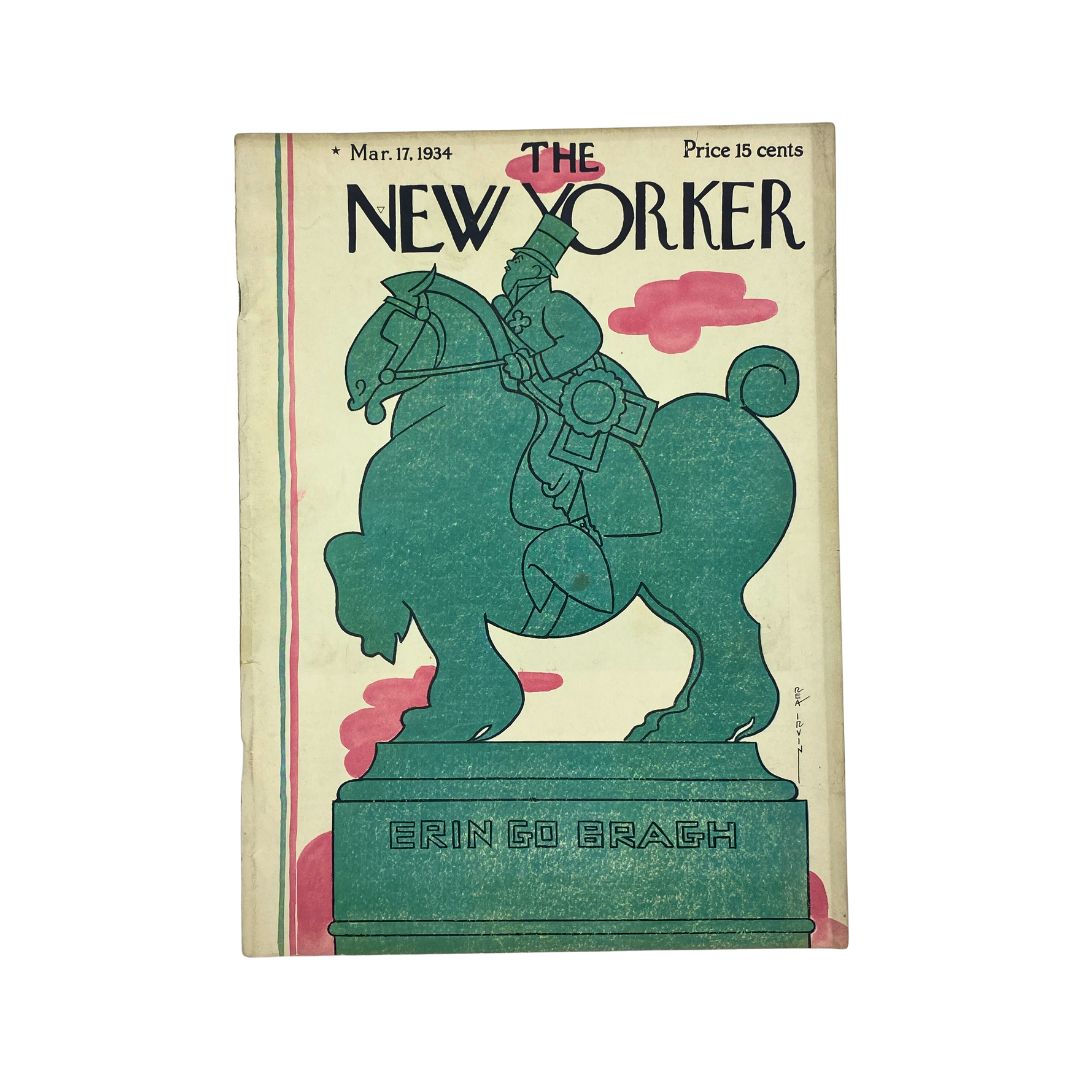 The New Yorker Complete Magazine March 17, 1934 Rea Irvin Cover