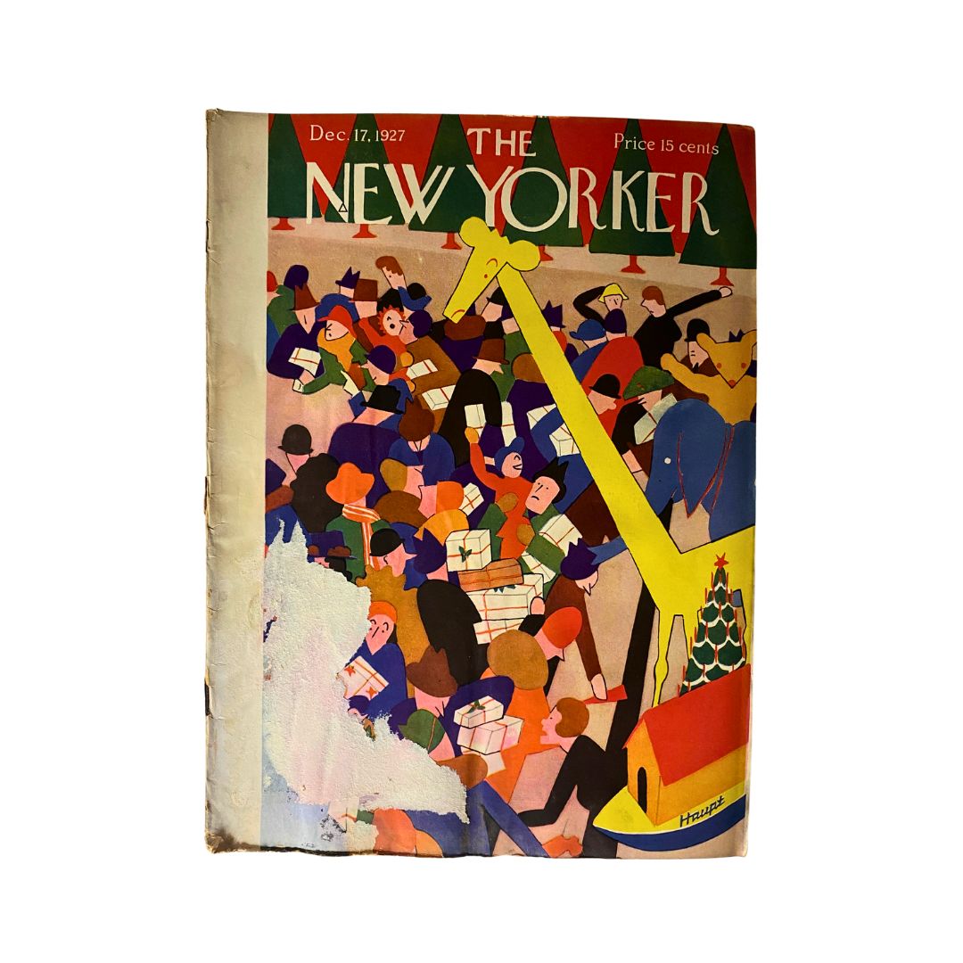 The New Yorker Complete Magazine December 17, 1927 Theodore Haupt Cover