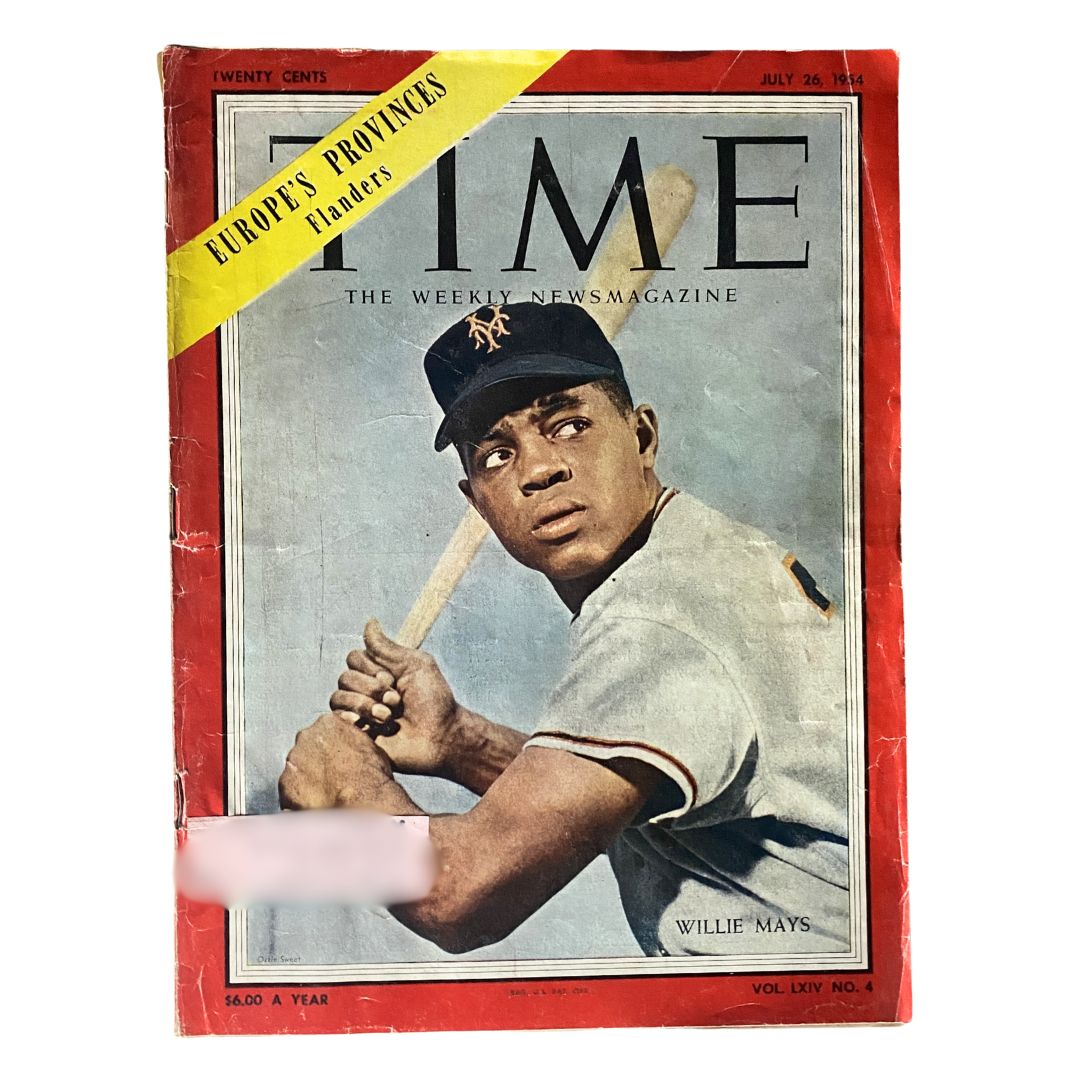 VTG Time Magazine July 26, 1954 Vol 64 No. 4 Willie Mays