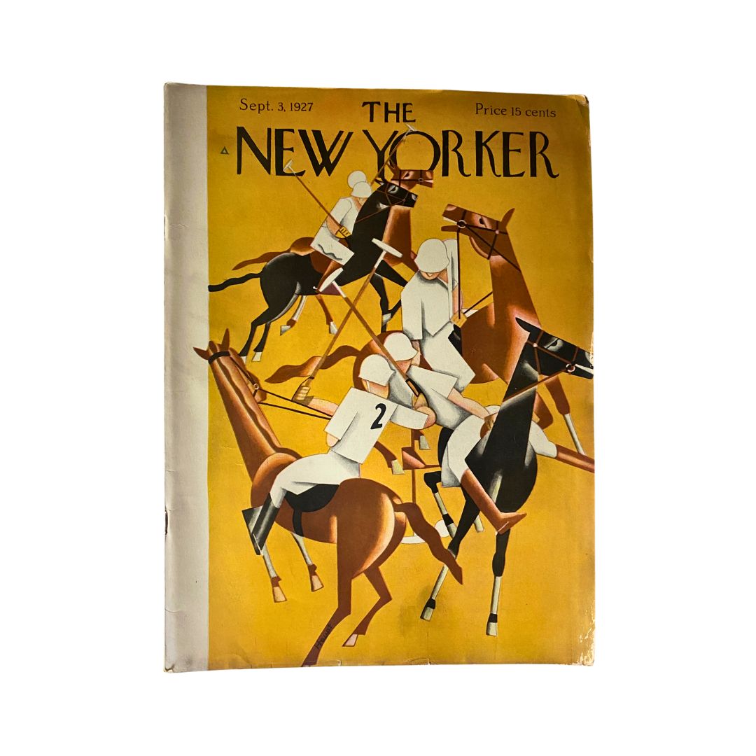 The New Yorker Complete Magazine September 3, 1927 Theodore Haupt Cover