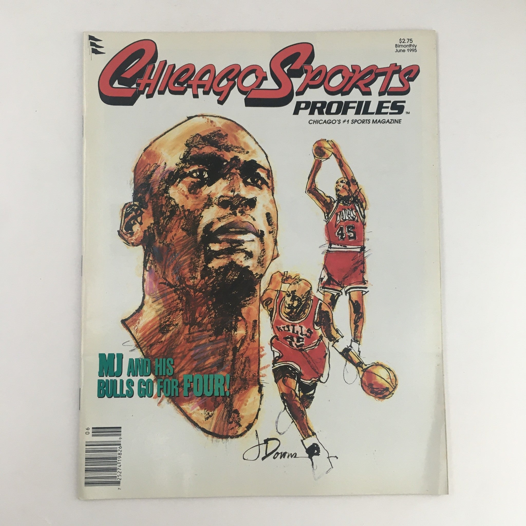 Chicago Sports Profiles Magazine June 1995 Michael Jordan, No Label VG