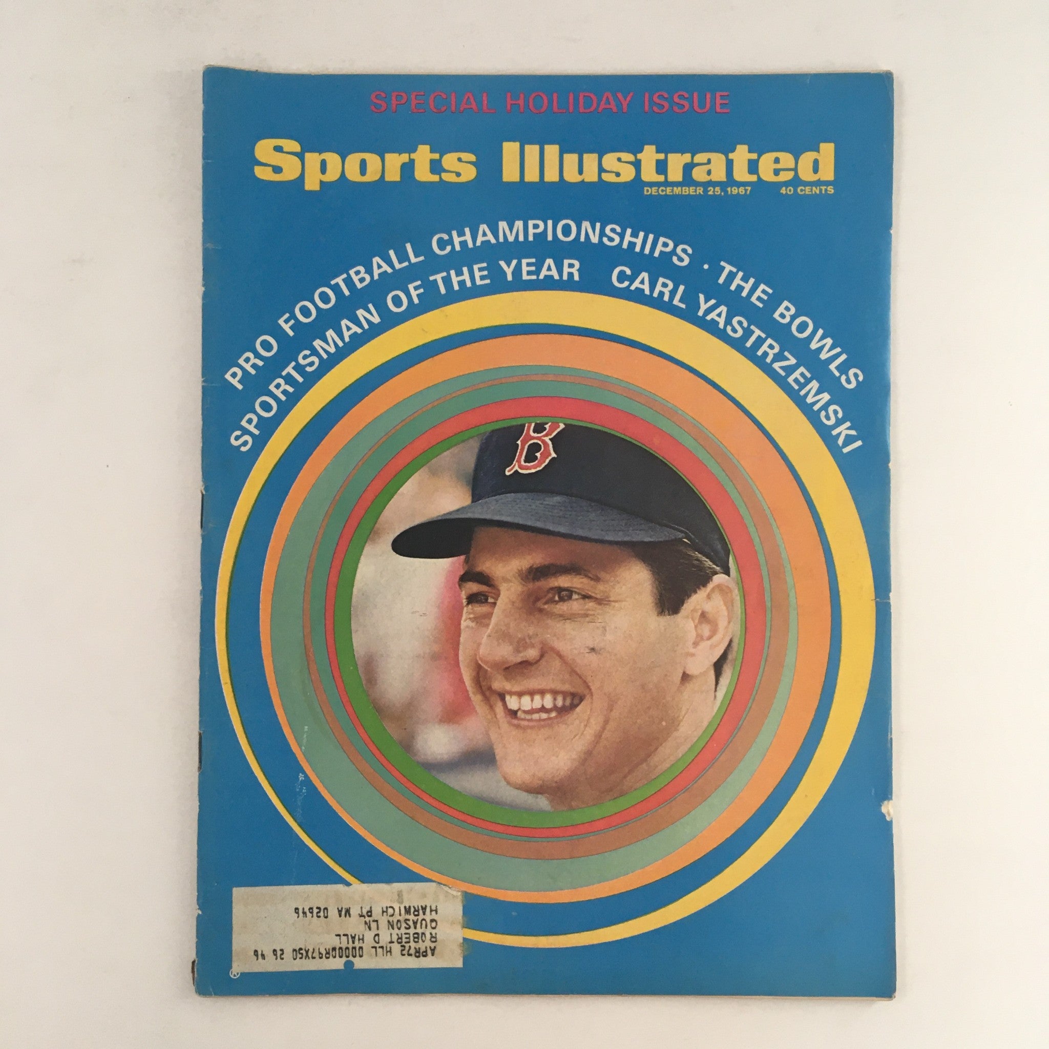 Sports Illustrated Magazine December 25 1967 Sportsman Carl Yastrzemski