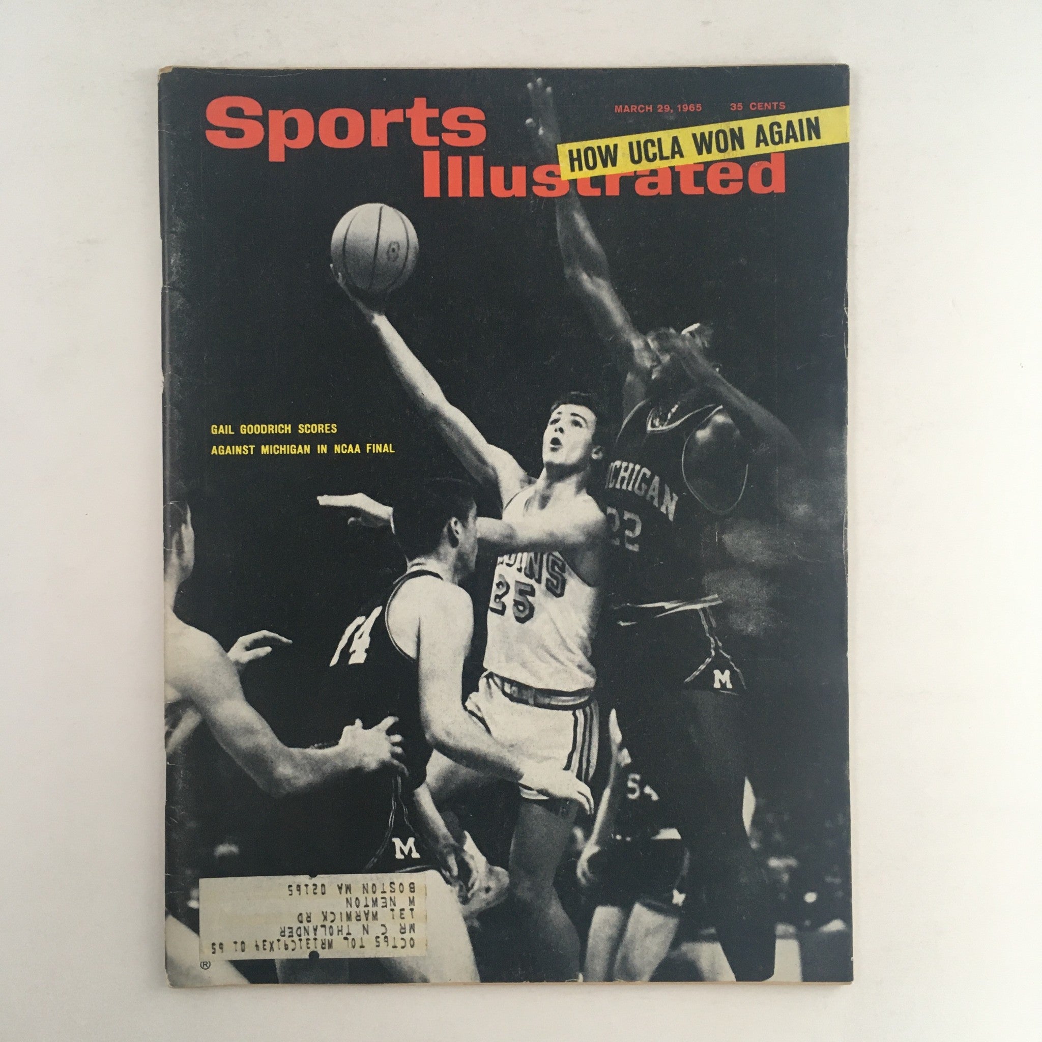 Sports Illustrated Magazine March 29 1965 Gail Goodrich Against Michigan NCAA