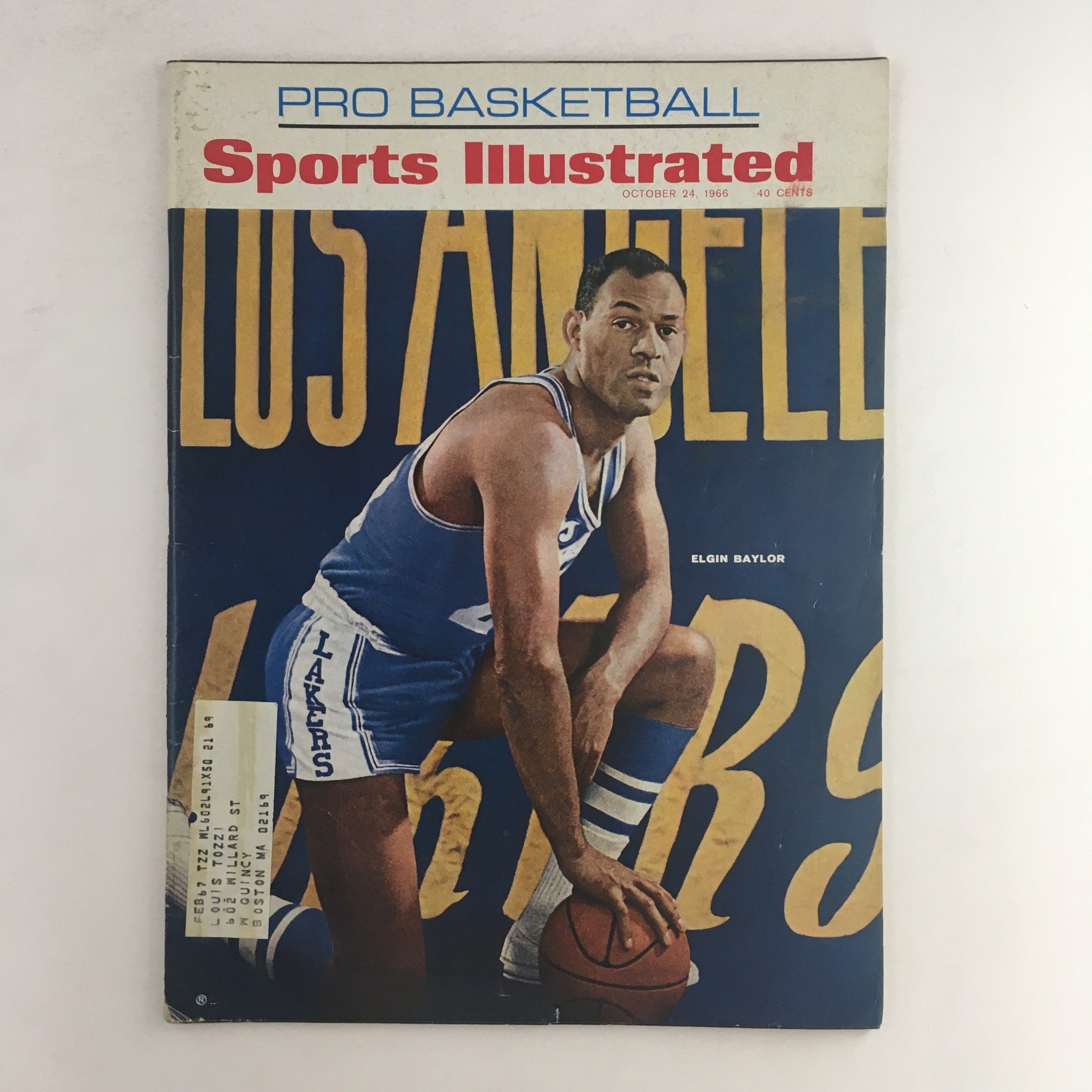 Sports Illustrated Magazine October 24 1966 NBA Los Angeles Lakers' Elgin Baylor