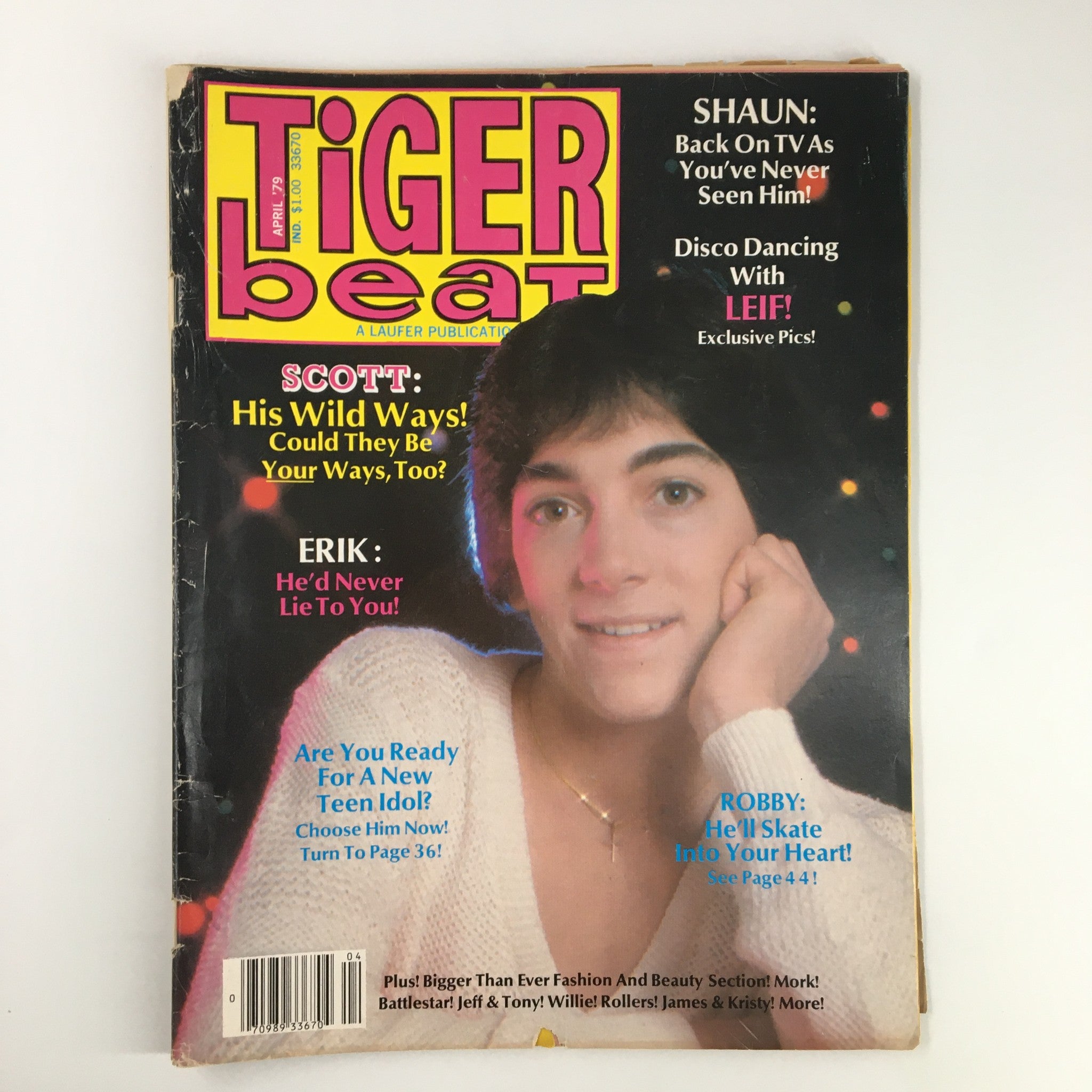 VTG Tiger Beat Magazine April 1979 Scott Baio & His Wild Ways No Label