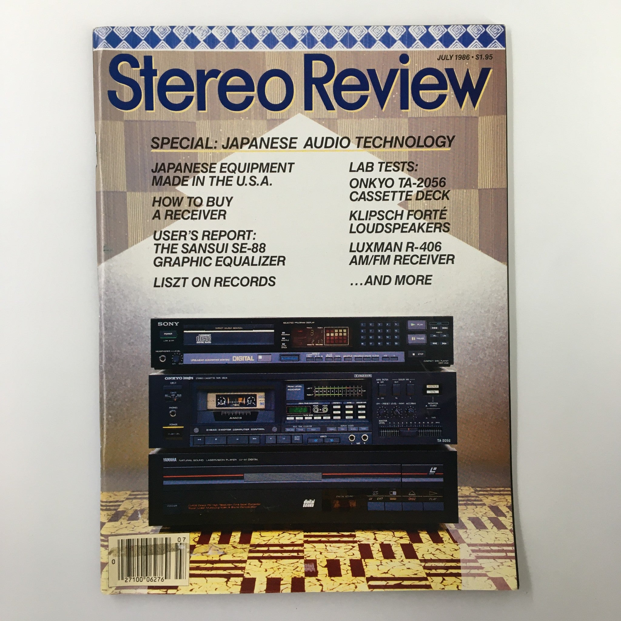 VTG Stereo Review Magazine July 1986 Special Japanese Audio Technology