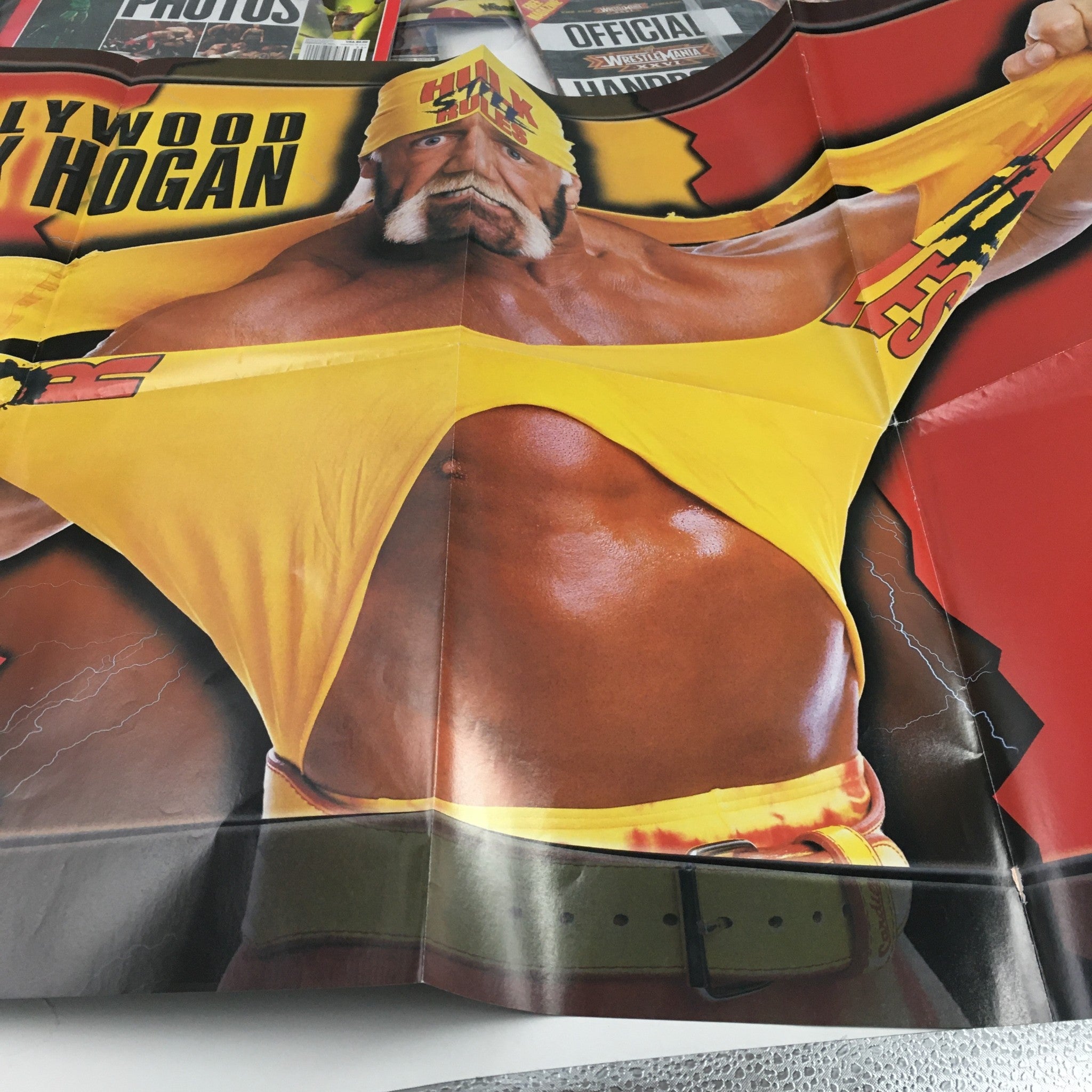 WWE Magazine August 2002 Hulk Hogan & Andre the Giant, Includes Poster No Label