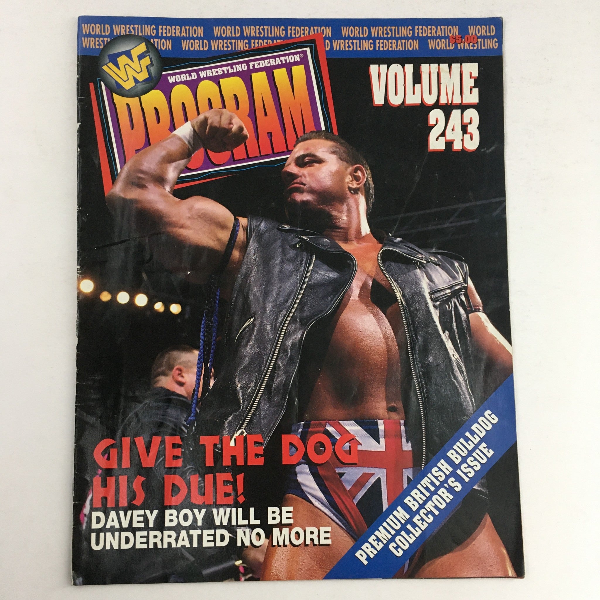 WWF Wrestling Program - Volume 243 Davey Boy Underrated No More, No Label