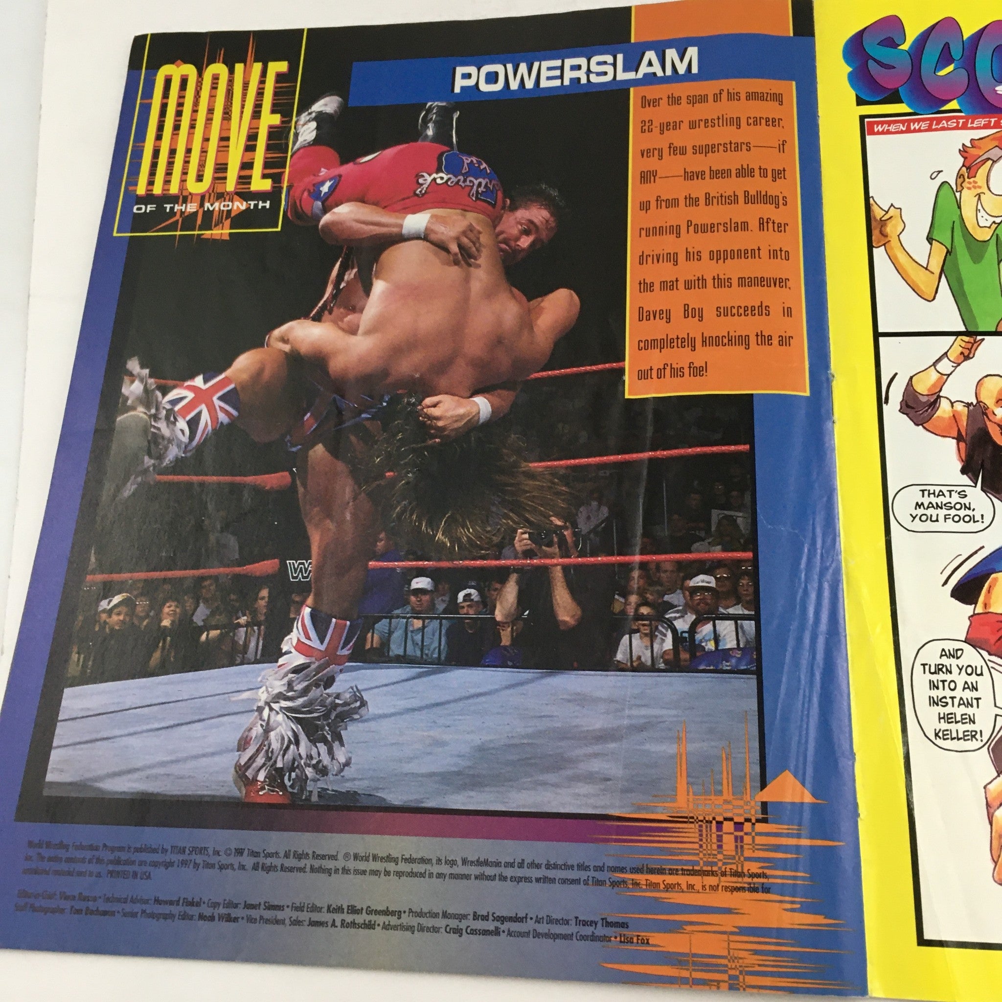 WWF Wrestling Program - Volume 243 Davey Boy Underrated No More, No Label