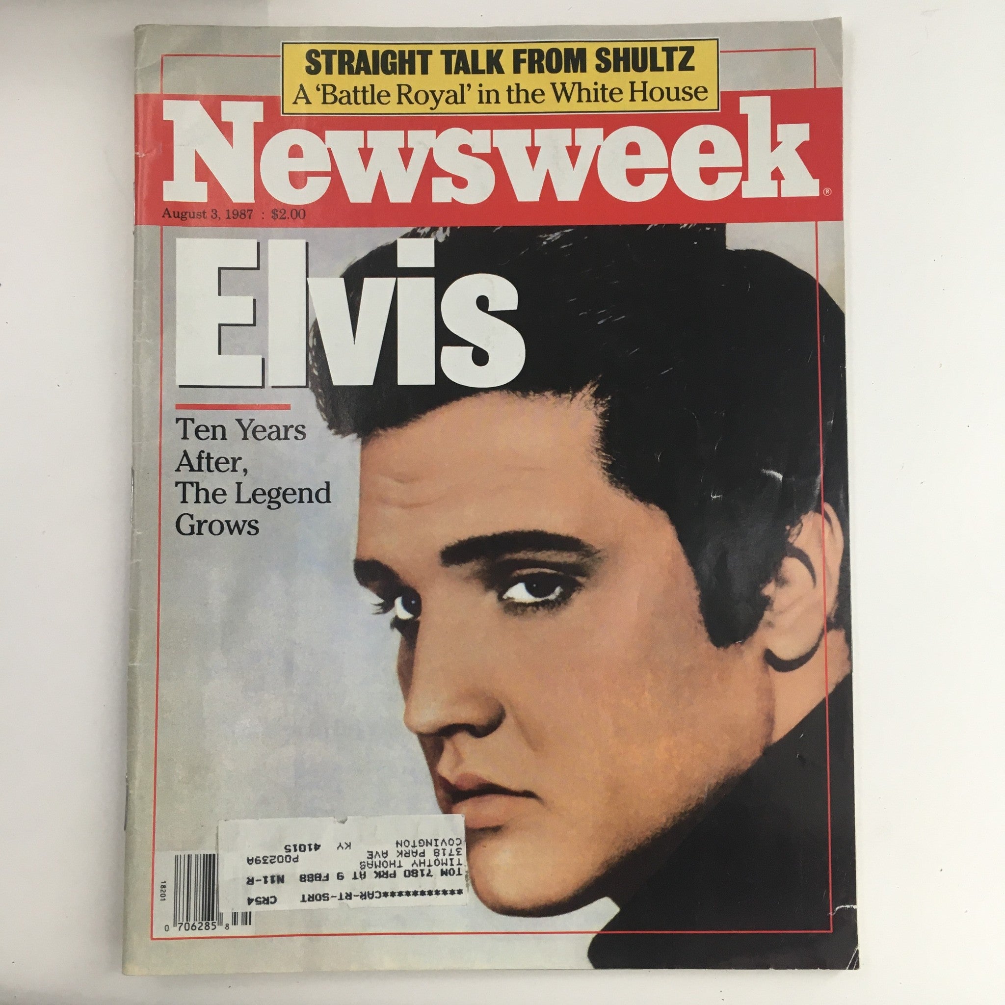 Newsweek Magazine August 3 1987 Elvis Presley in 10 Years After The Legend Grows