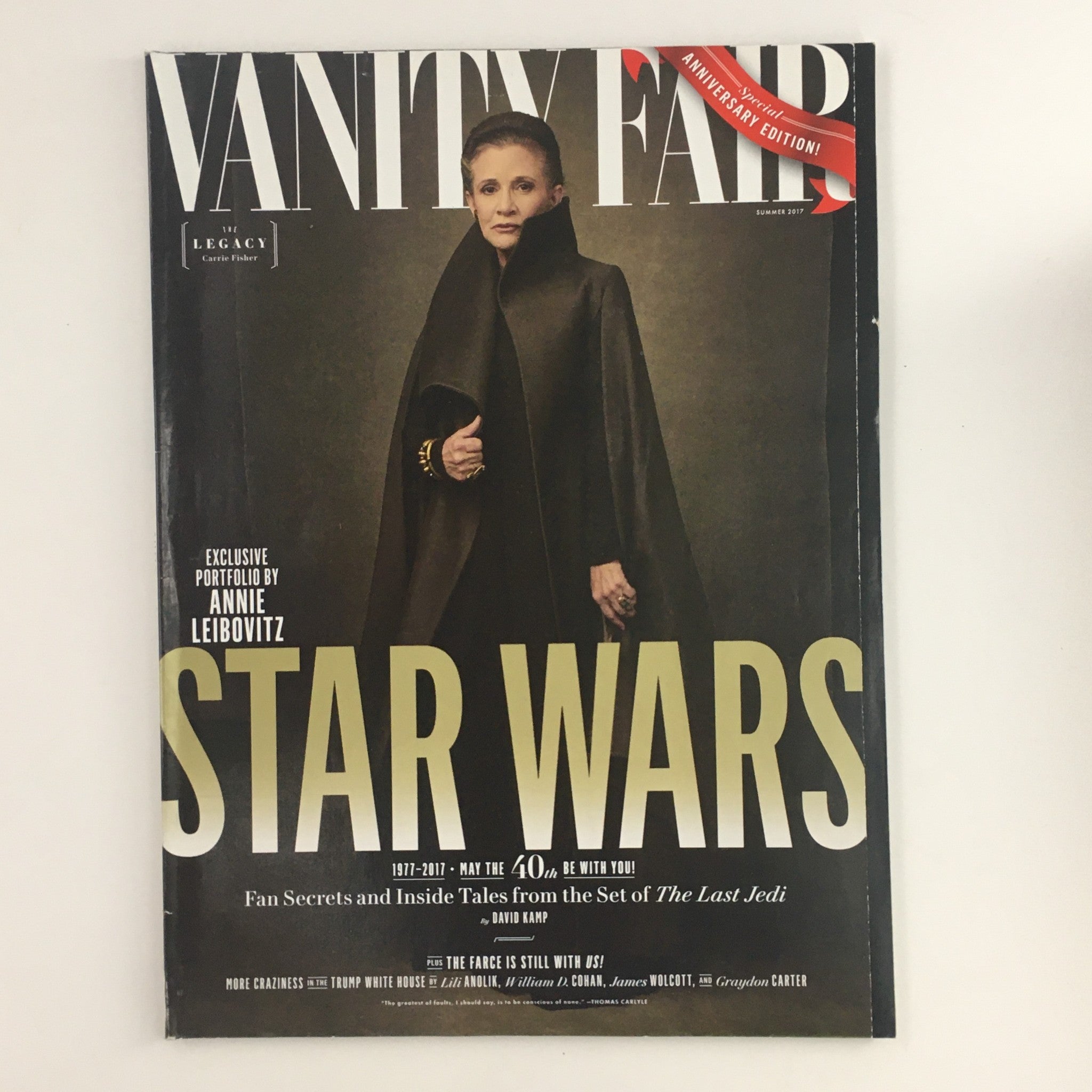 Vanity Fair Magazine Summer 2017 Carrie Fisher & Star Wars 1977-2017 No Label VG