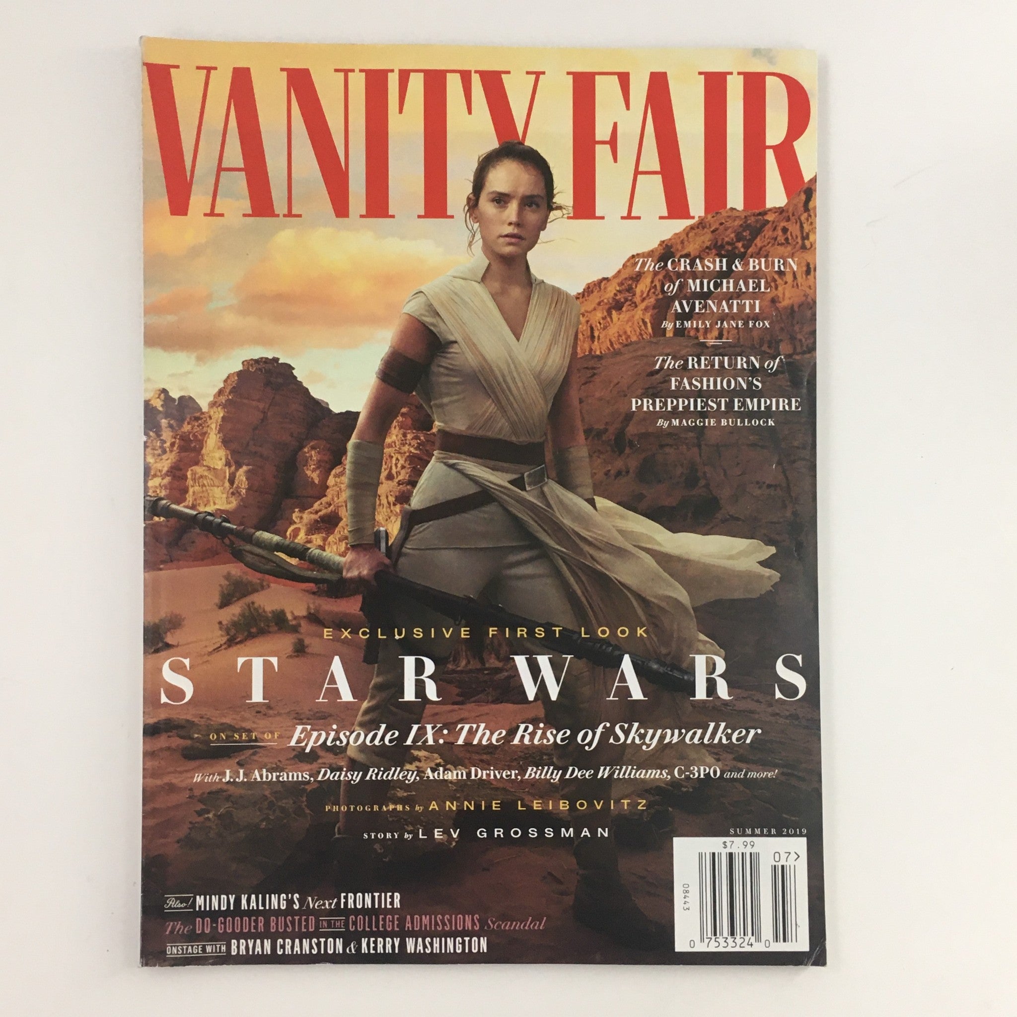 Vanity Fair Magazine Summer 2019 Daisy Ridley Cover & Mindy Kaling, No Label VG