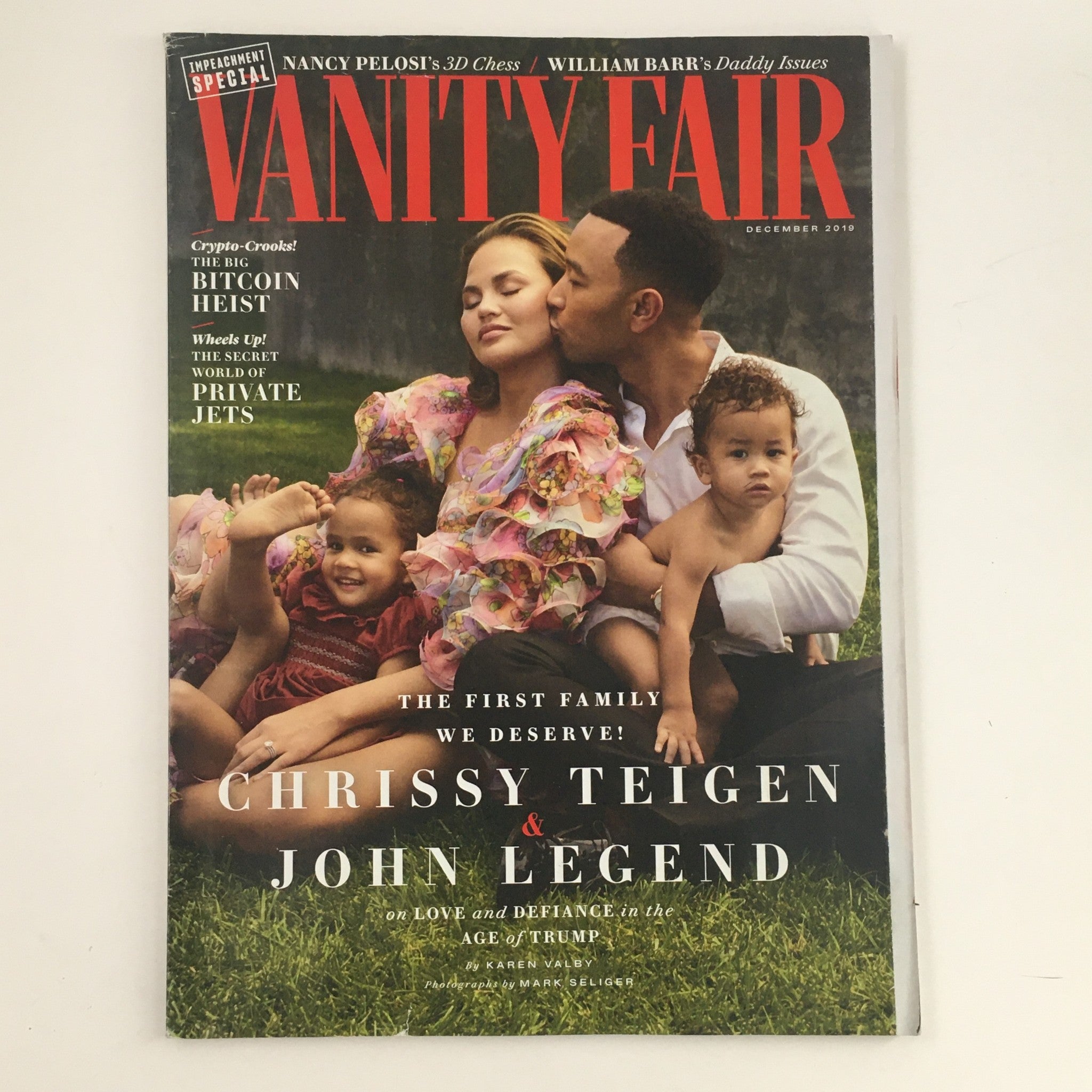 Vanity Fair Magazine December 2019 Chrissy Teigen & John Legend, No Label VG