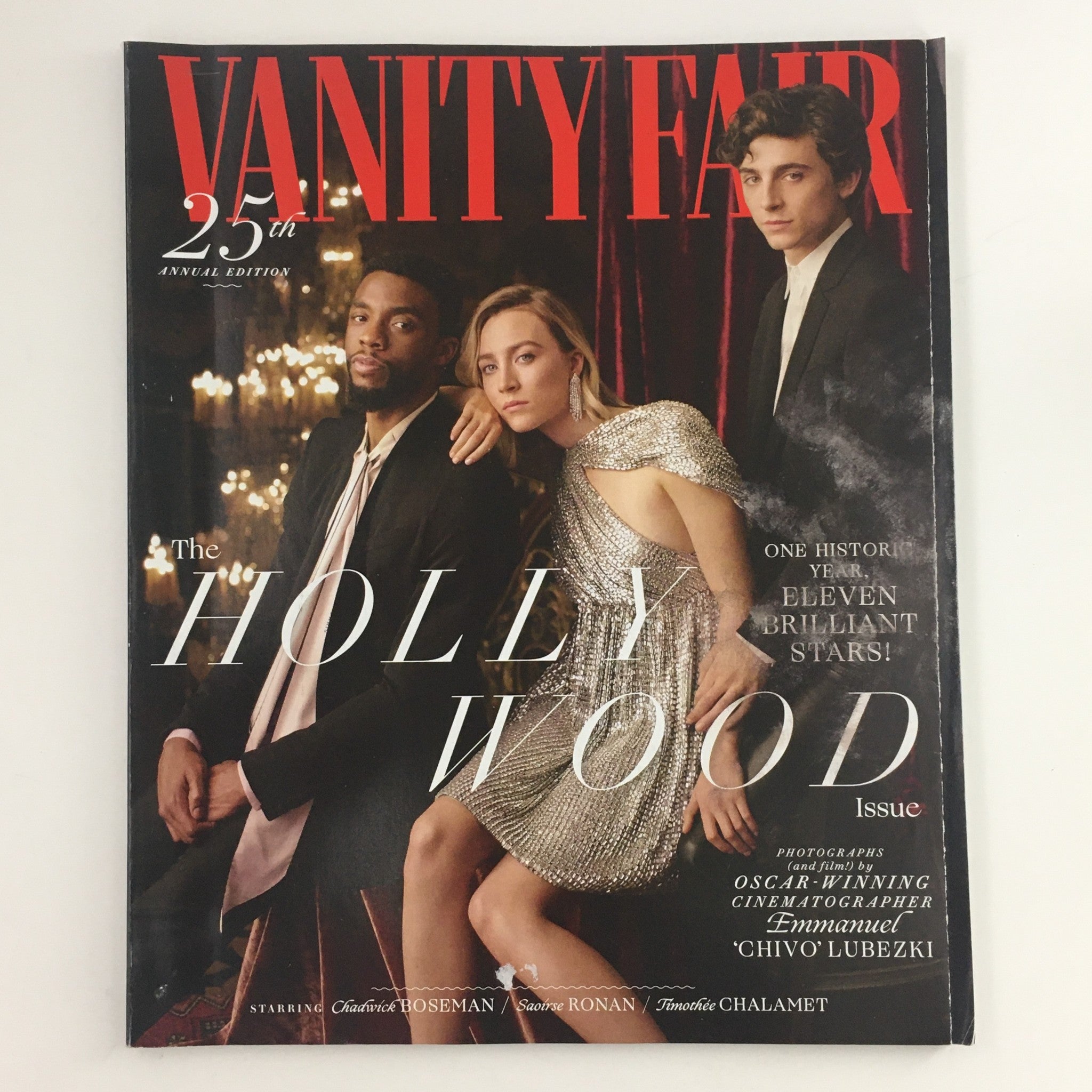 Vanity Fair Magazine 2019 Chadwick Boseman, Saoirse Ronan, Chalamet, No Label VG