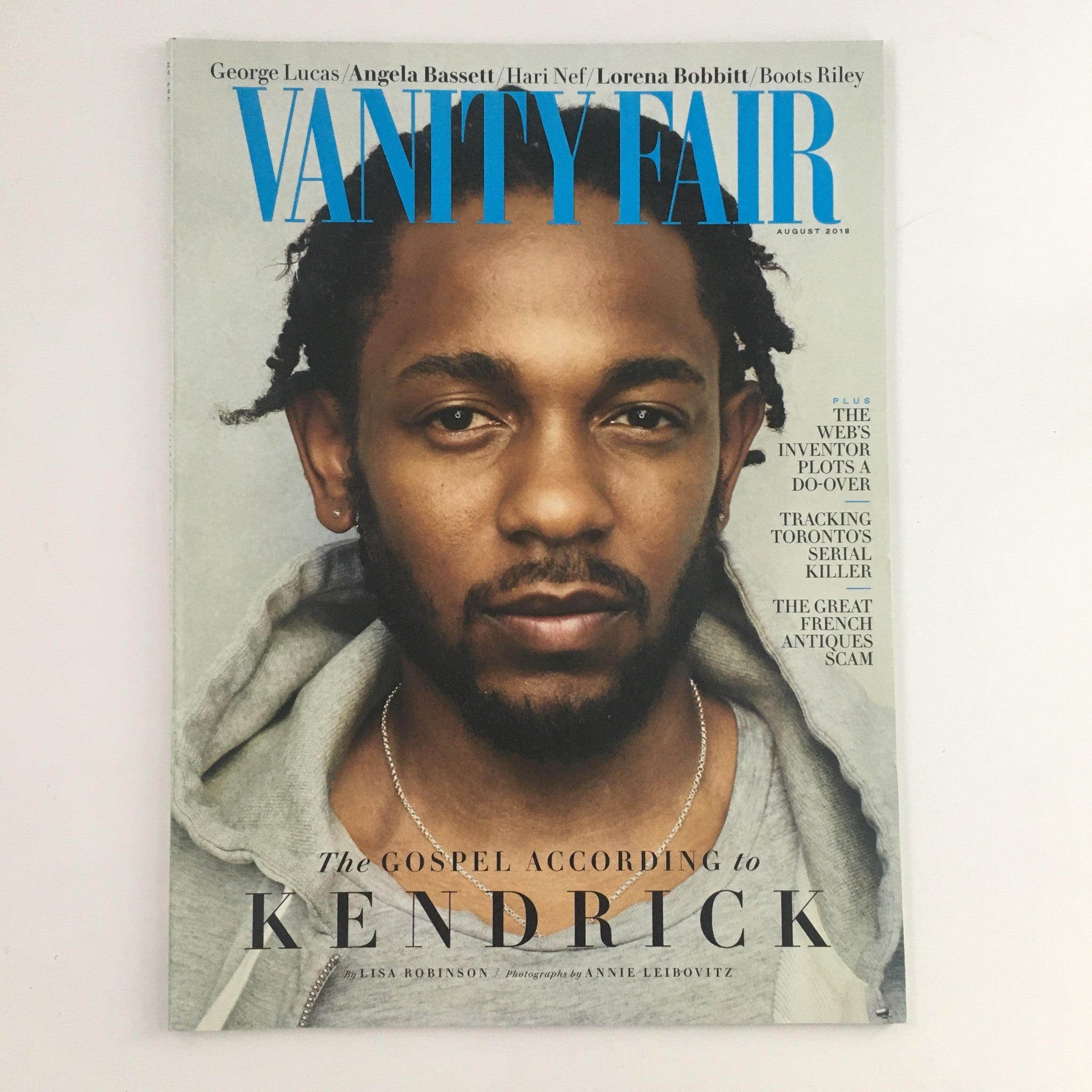 Vanity Fair Magazine August 2018 Gospel According to Kendrick Lamar, No Label VG