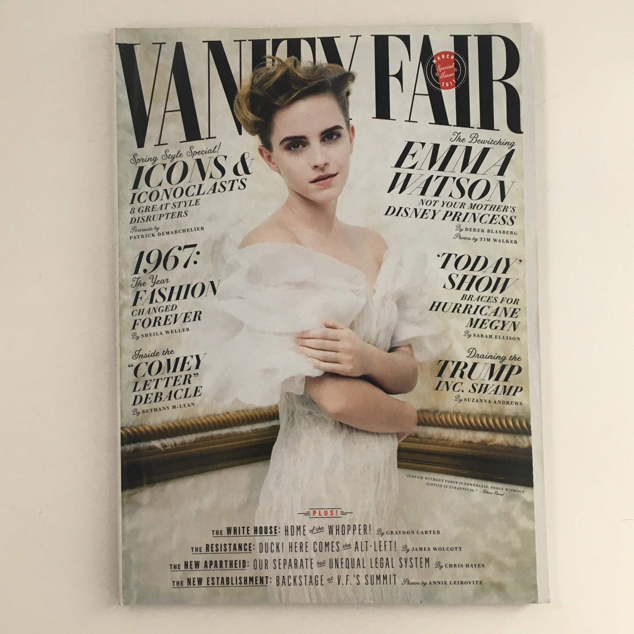 Vanity Fair Magazine March 2017 The Bewitching Emma Watson, No Label VG