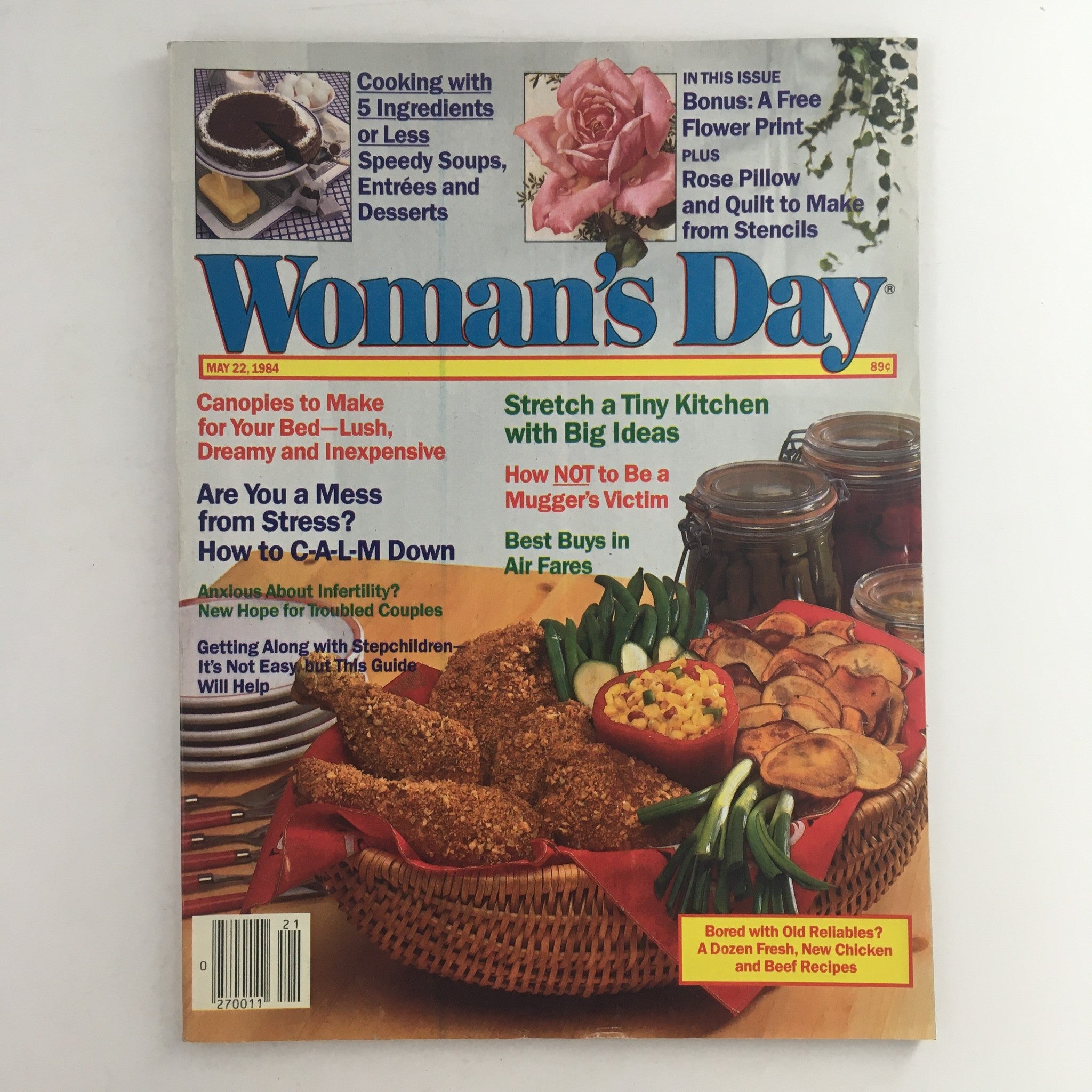 Woman's Day Magazine May 22 1984 Stretch A Tiny Kitchen with Big Ideas, No Label