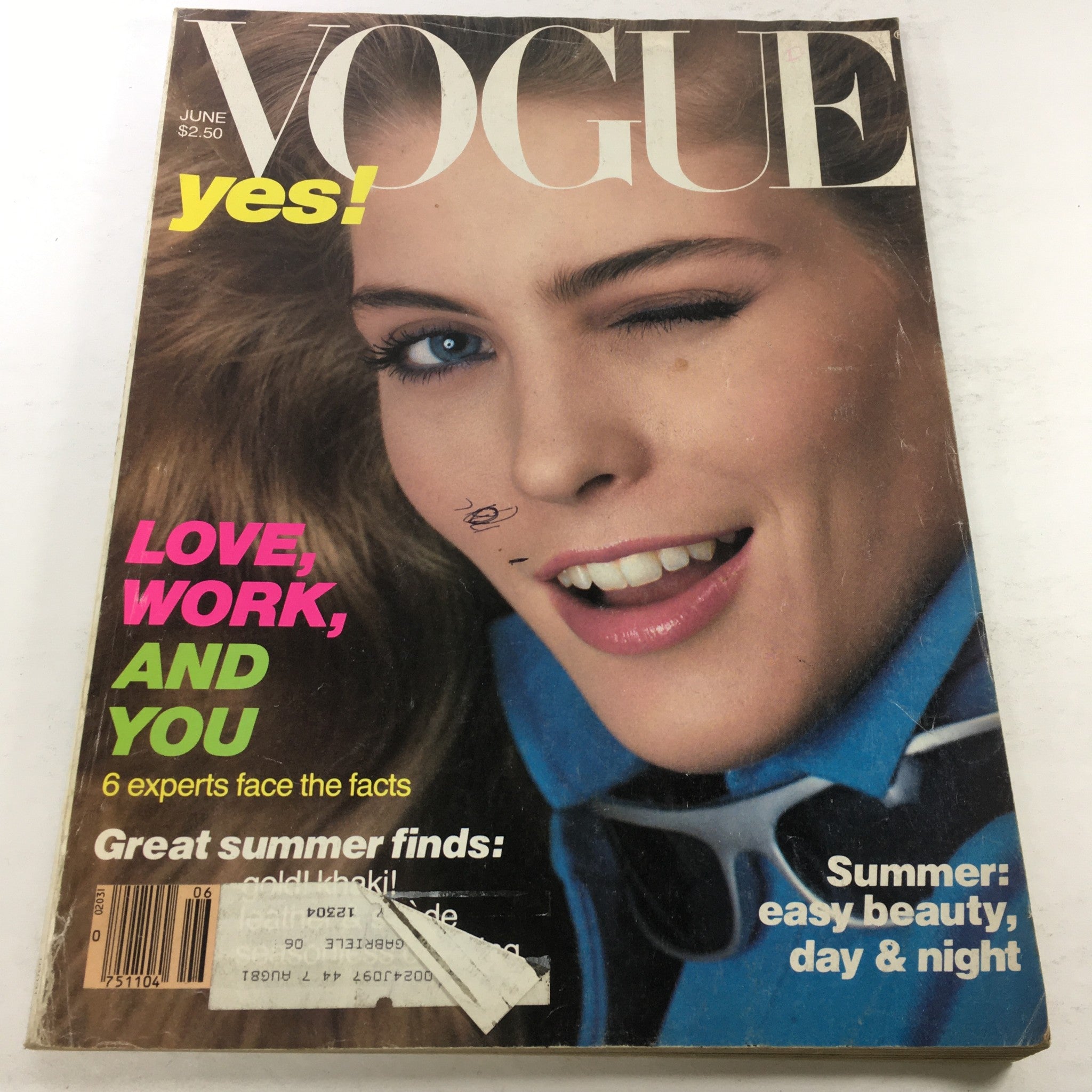 VTG Vogue Magazine: June 1981 - Kim Alexis Cover