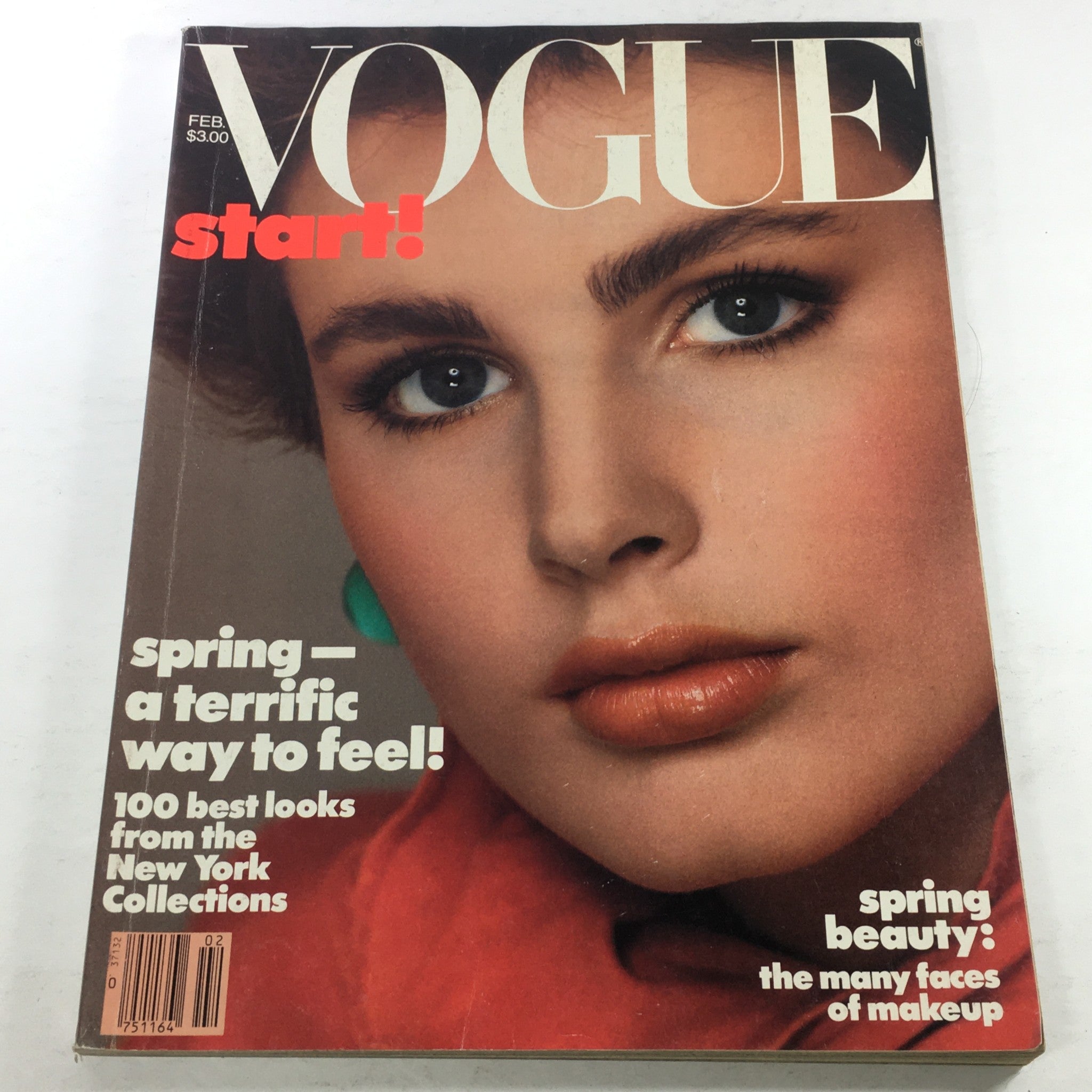 VTG Vogue Magazine: February 1983 - Alexa Singer Front Cover No Label/Newsstand