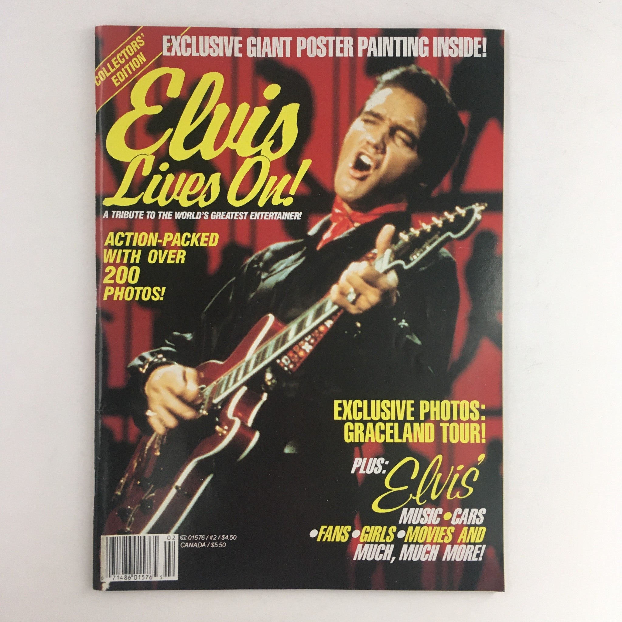 Collector's Edition Elvis Presley Lives On Includes Poster Photo Inside VG