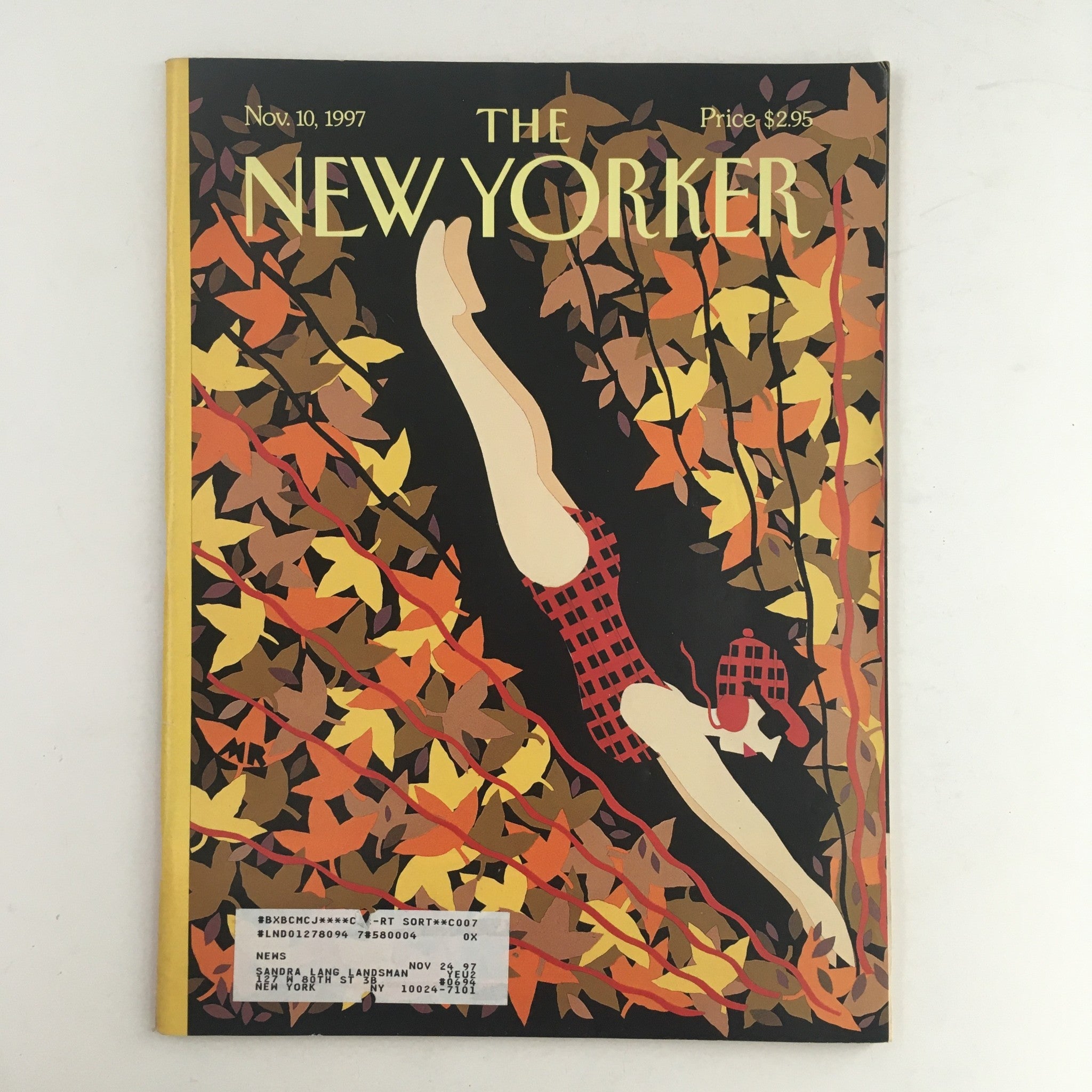 The New Yorker Full Magazine November 10 1997 Leaf Diving by Michael Roberts VG