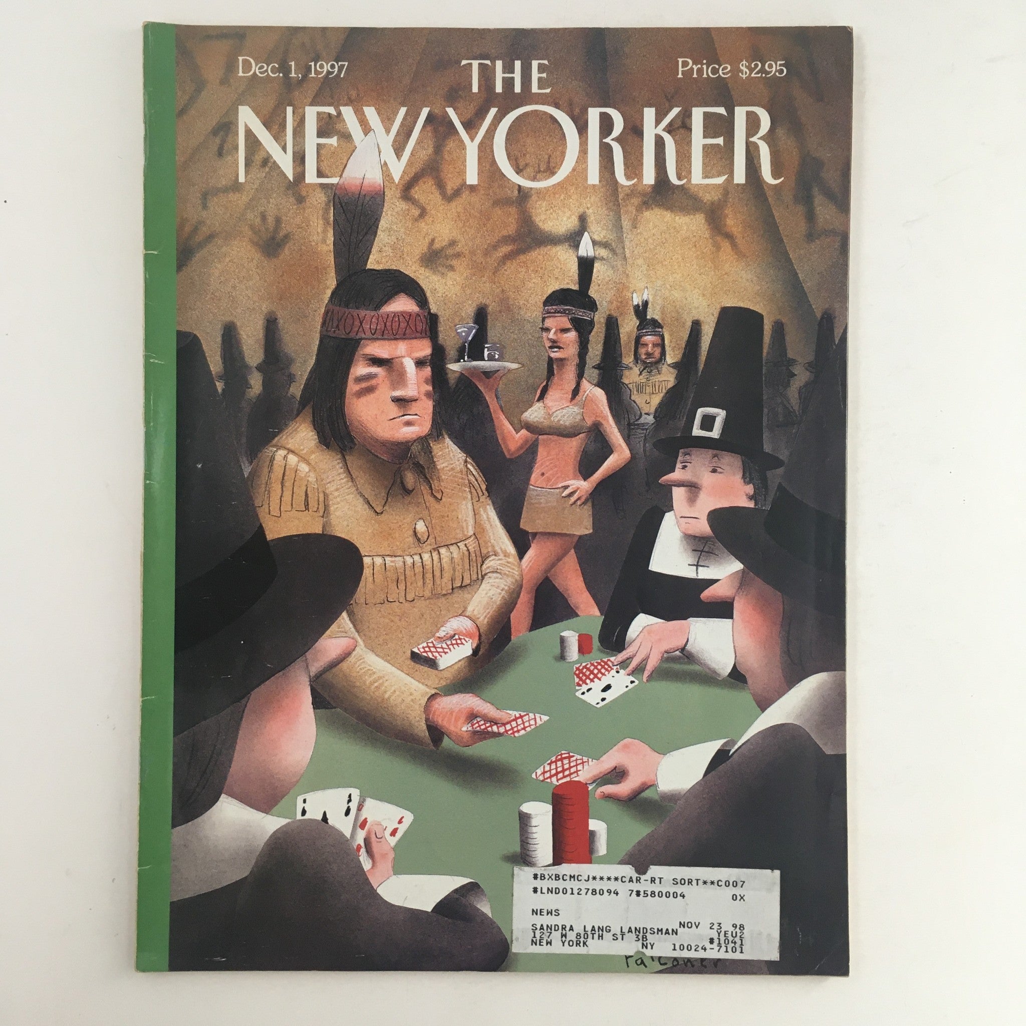 The New Yorker Full Magazine December 1 1997 Casual Poker Night Ian Falconer VG