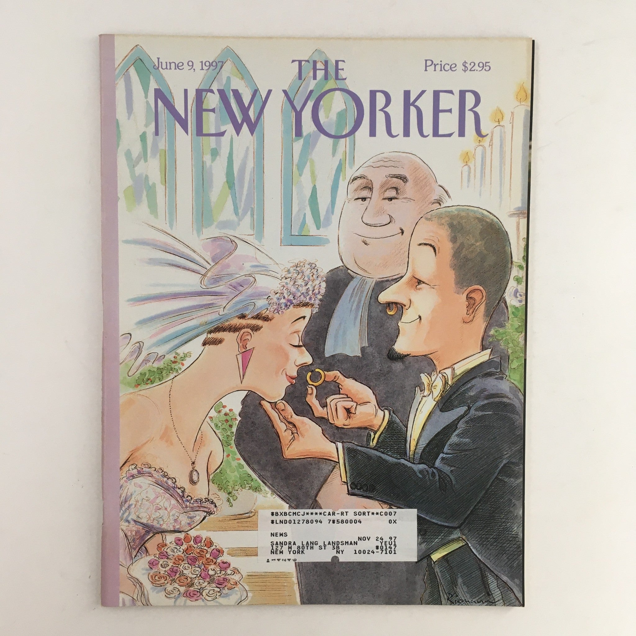 The New Yorker Full Magazine June 9 1997 Modern Marriage by George Riemann VG