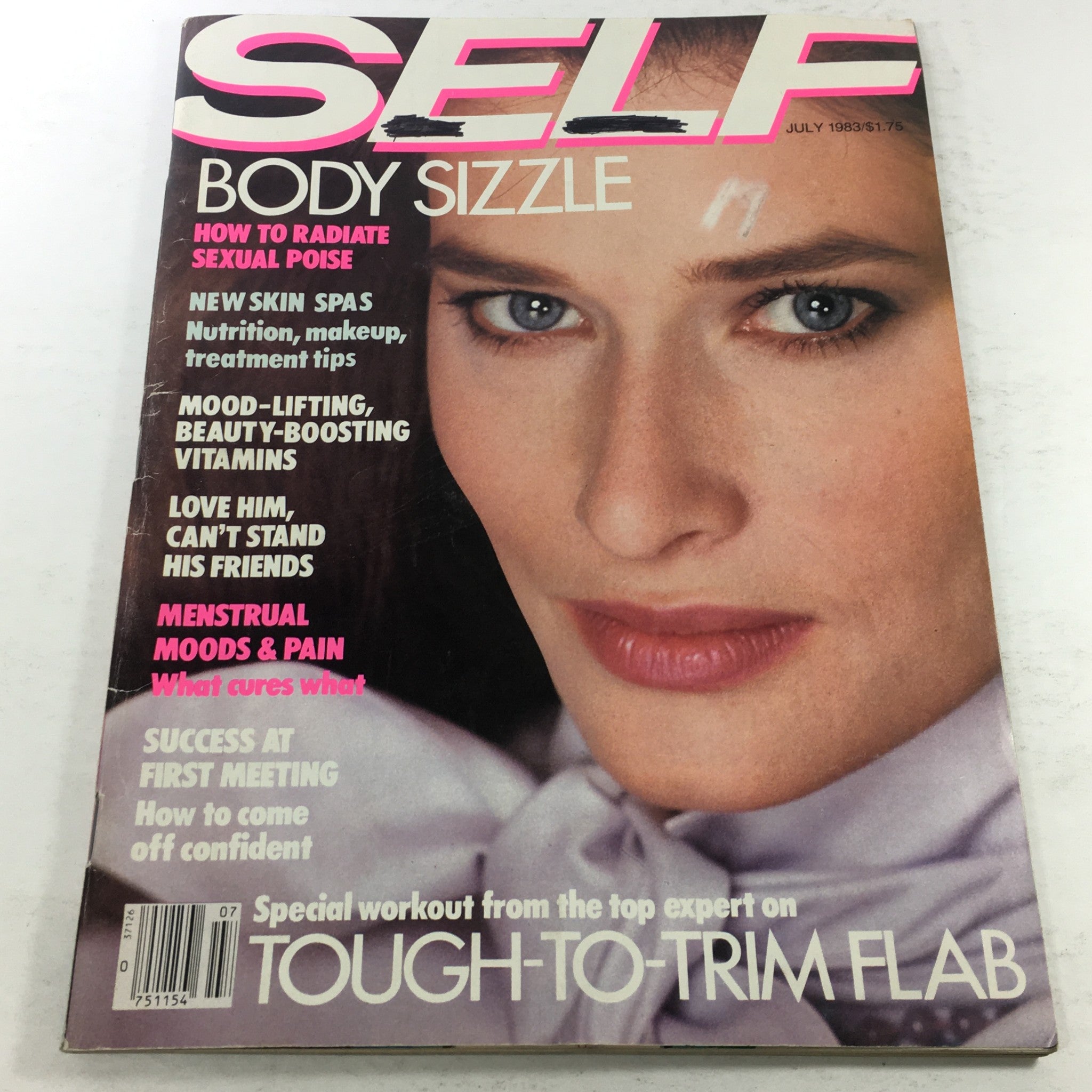 VTG Self Magazine: July 1983 - Tough-To-Trim Flab Issue No Label/Newsstand