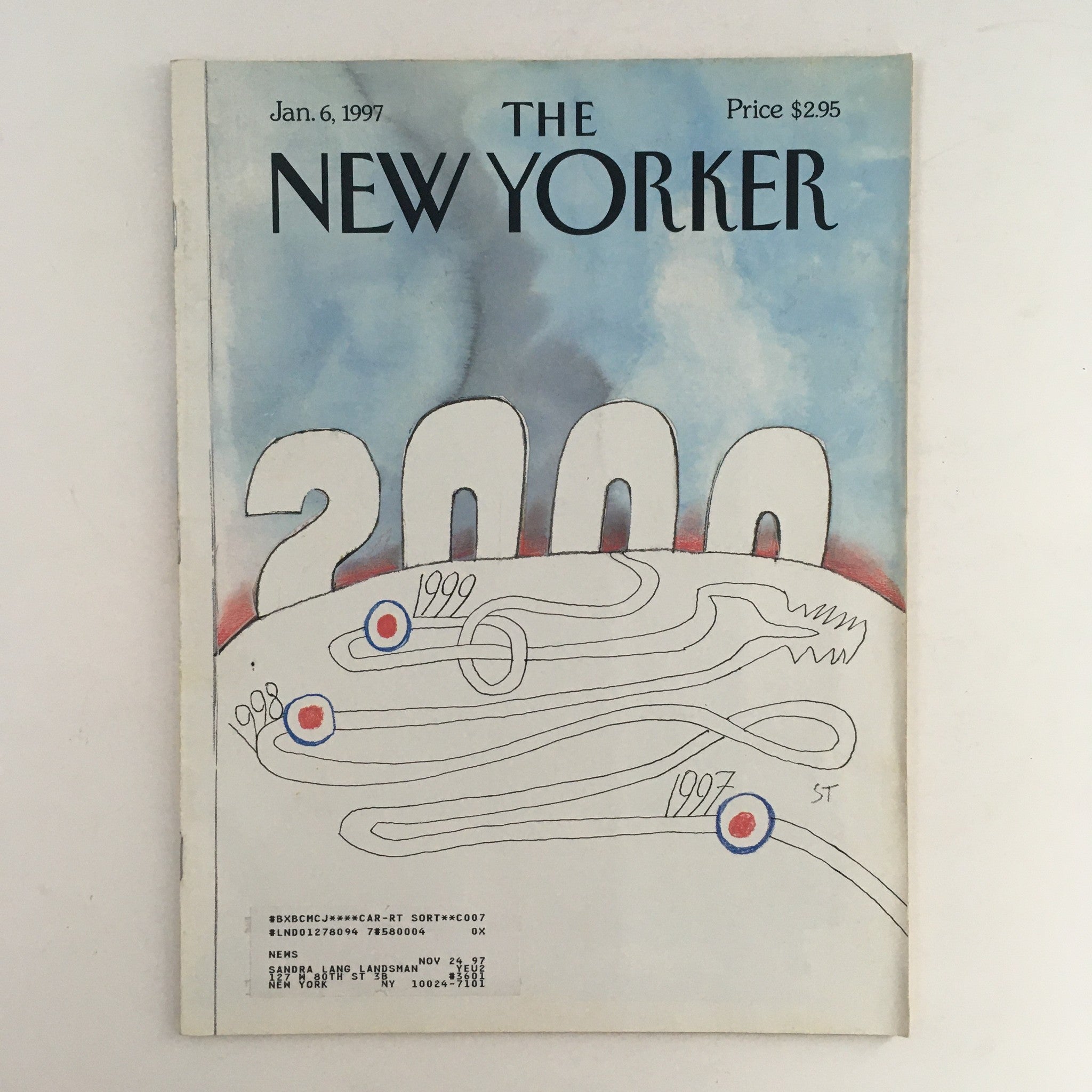 The New Yorker Full Magazine January 6 1997 Snow Year Tracker Saul Steinberg VG