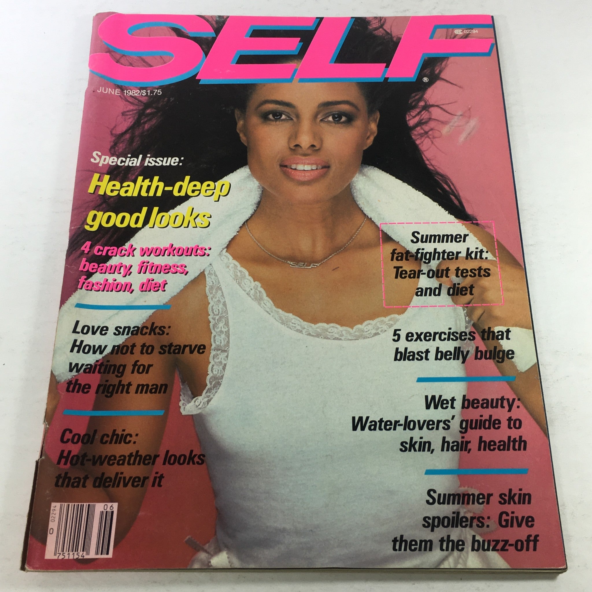 VTG Self Magazine: June 1982 - Health Deep Good Looks No Label/Newsstand