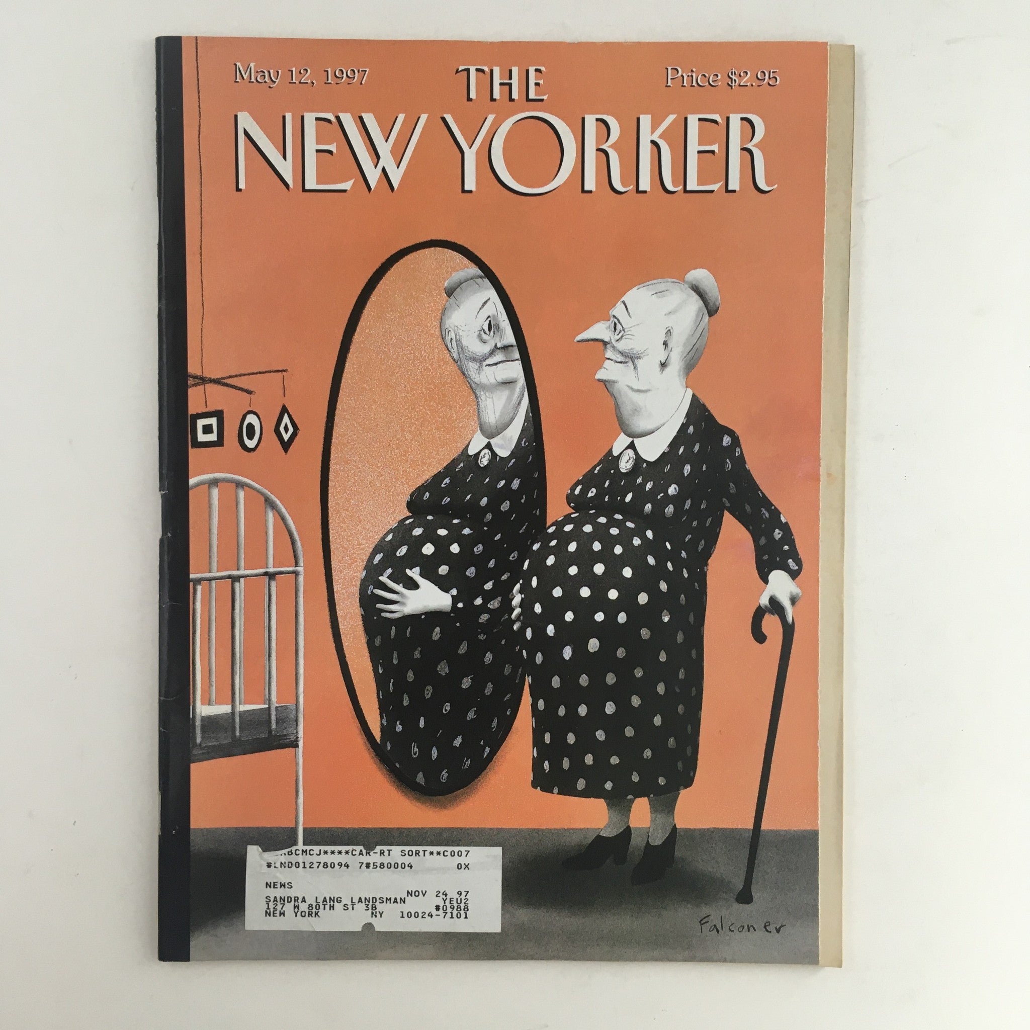 The New Yorker Full Magazine May 12 1997 Mother's Reflection by Ian Falconer VG