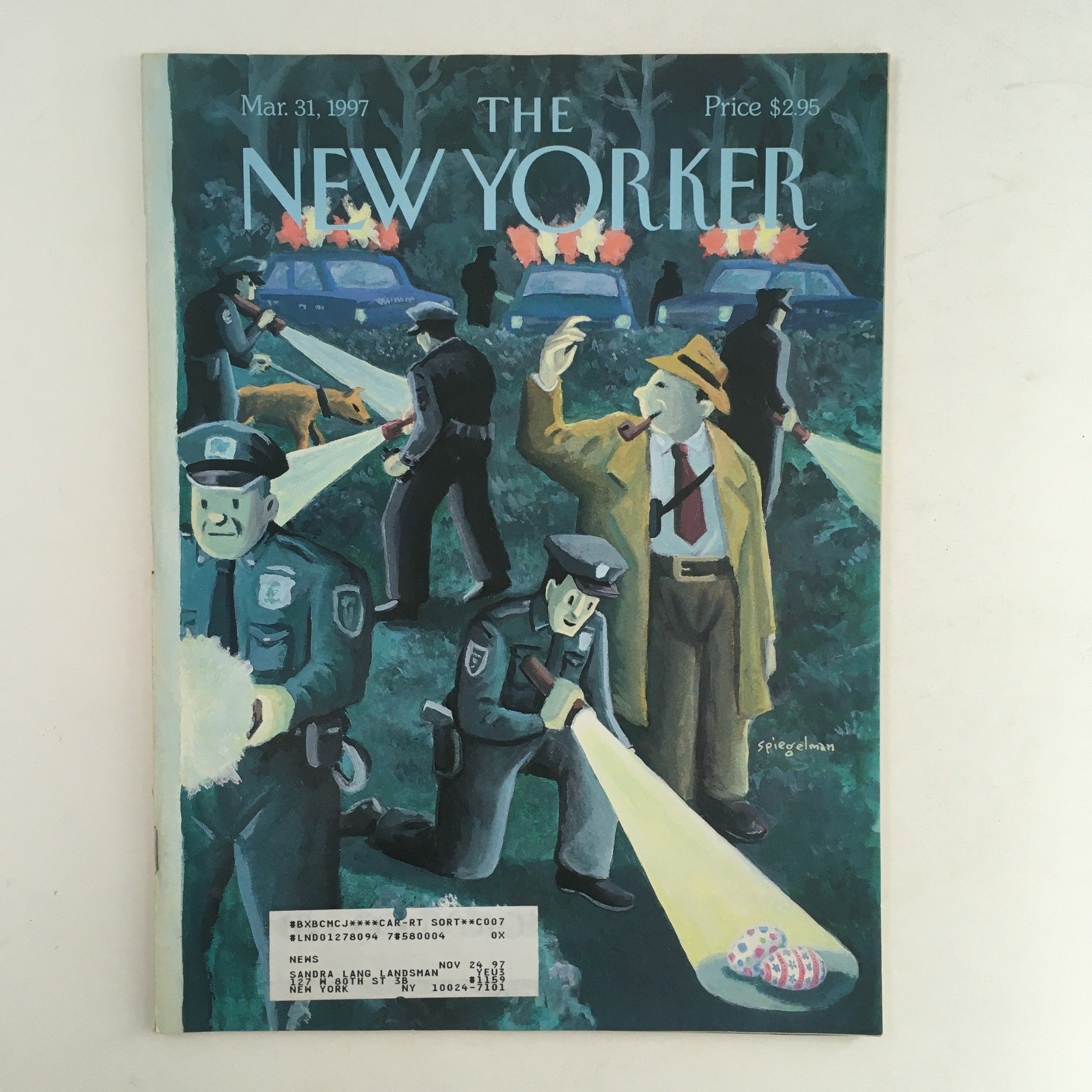 The New Yorker Full Magazine March 31 1997 Police & Detectives Art Spiegelman VG