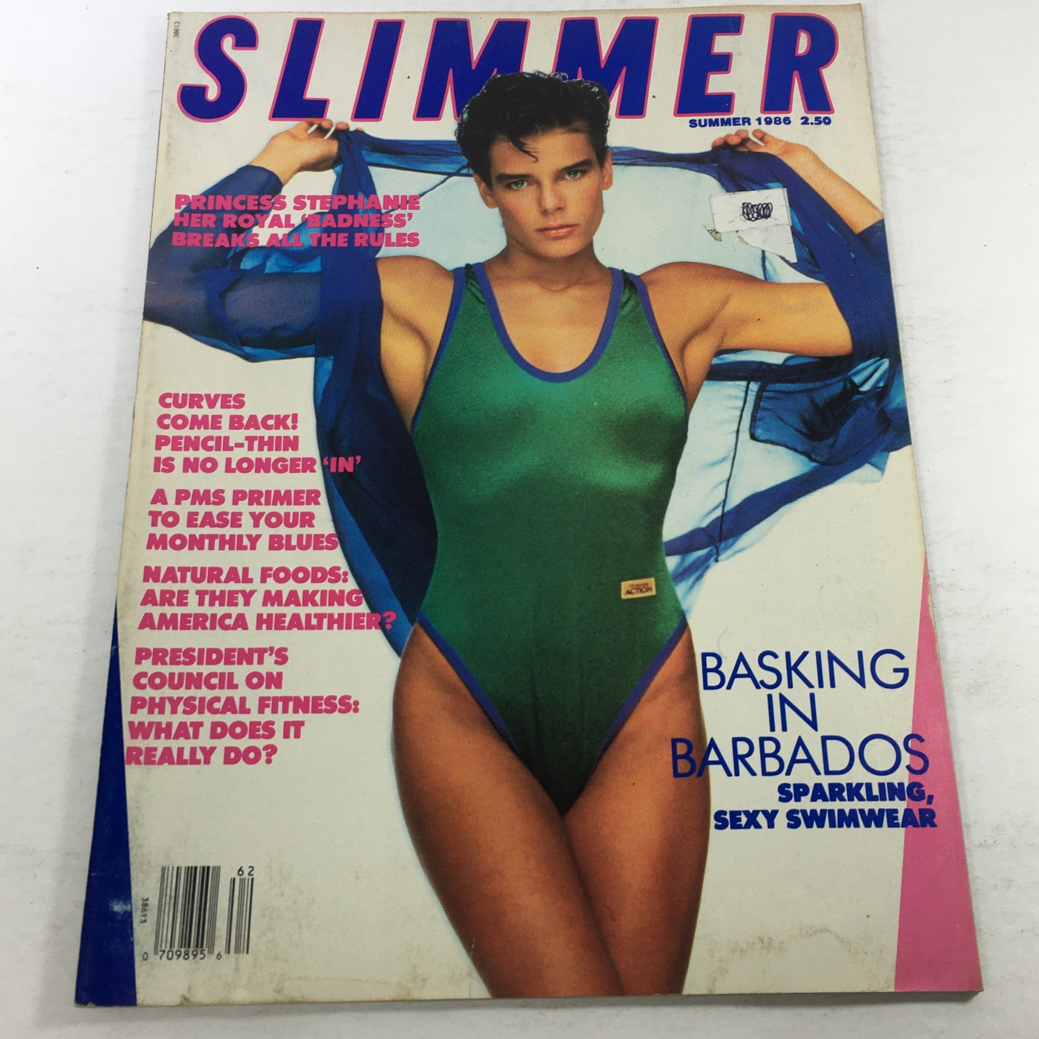 VTG Slimmer Magazine: Summer 1986 - Princess Stephanie Fitness Cover No Label