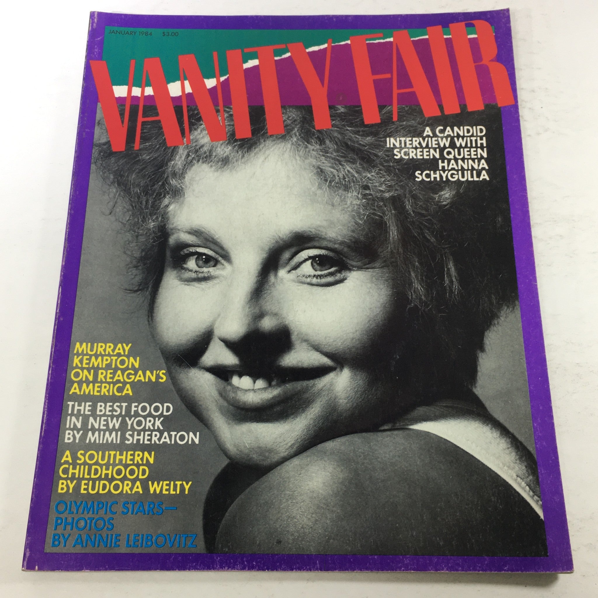 VTG Vanity Fair Magazine: January 1984 - Hanna Schygulla Screen Queen No Label