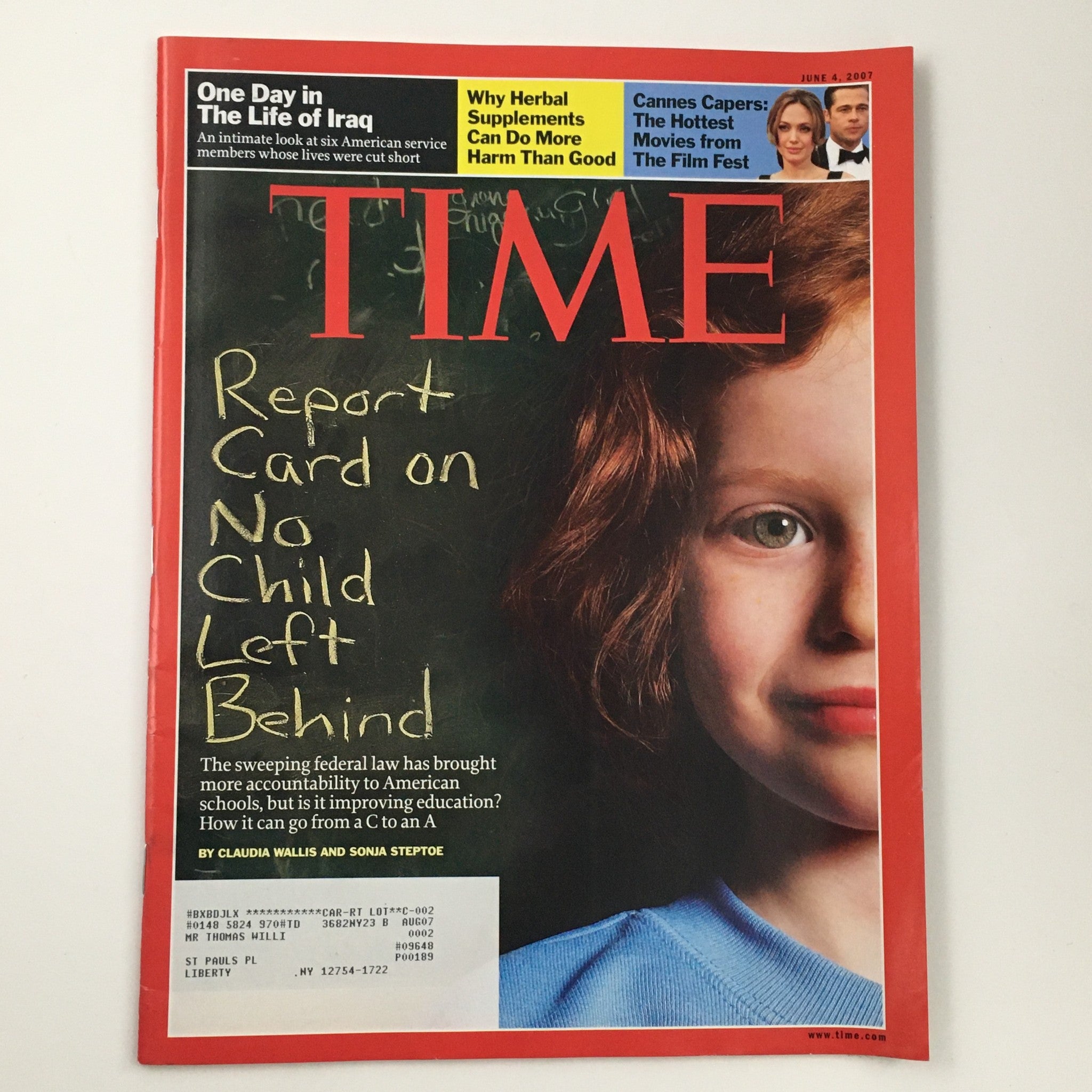 Time Magazine June 4 2007 Report Card On No Child Left Behind by Claudia Wallis