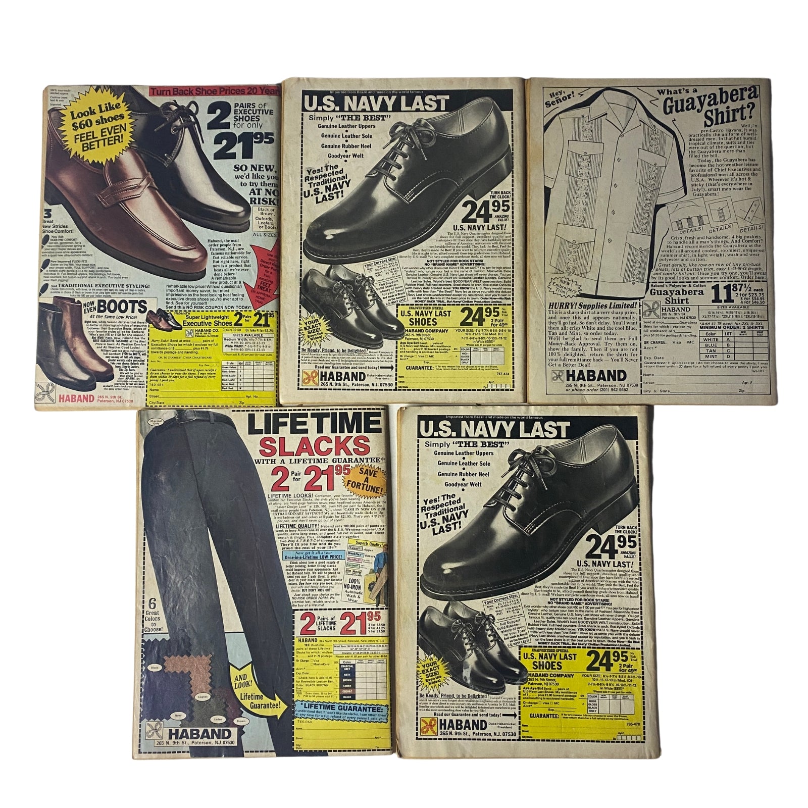 Lot of 5 1980s Official Detective and Inside Detective Magazine