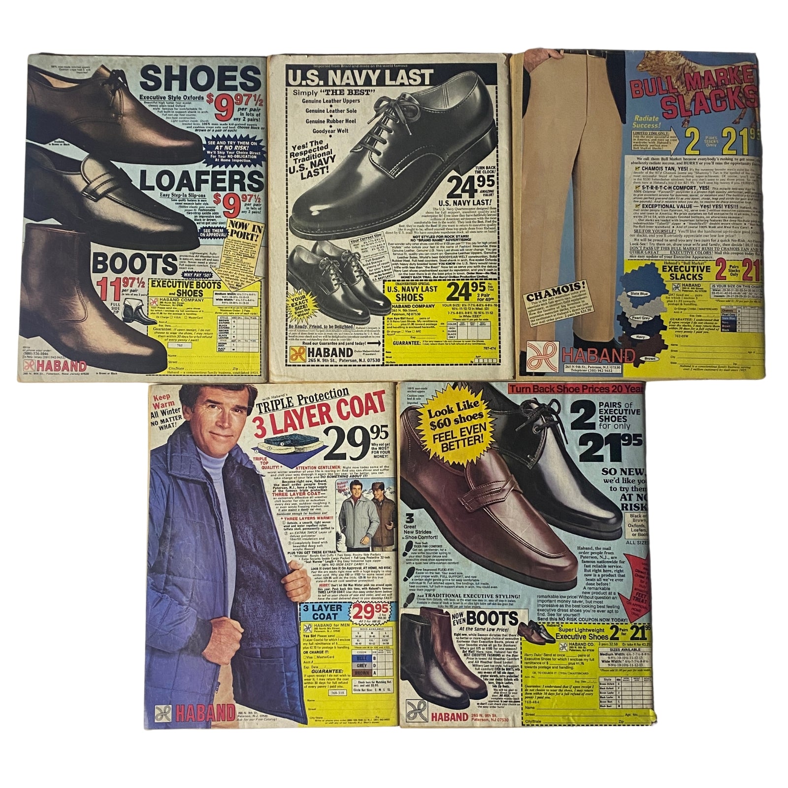 Lot of 5 1980s Master Detective Magazine