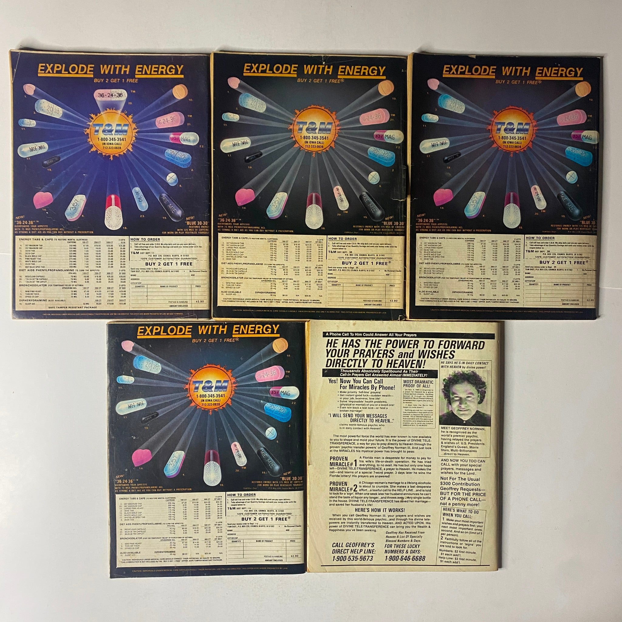 Lot of 5 1980s–1990s Master Detective and Startling Detective Magazines