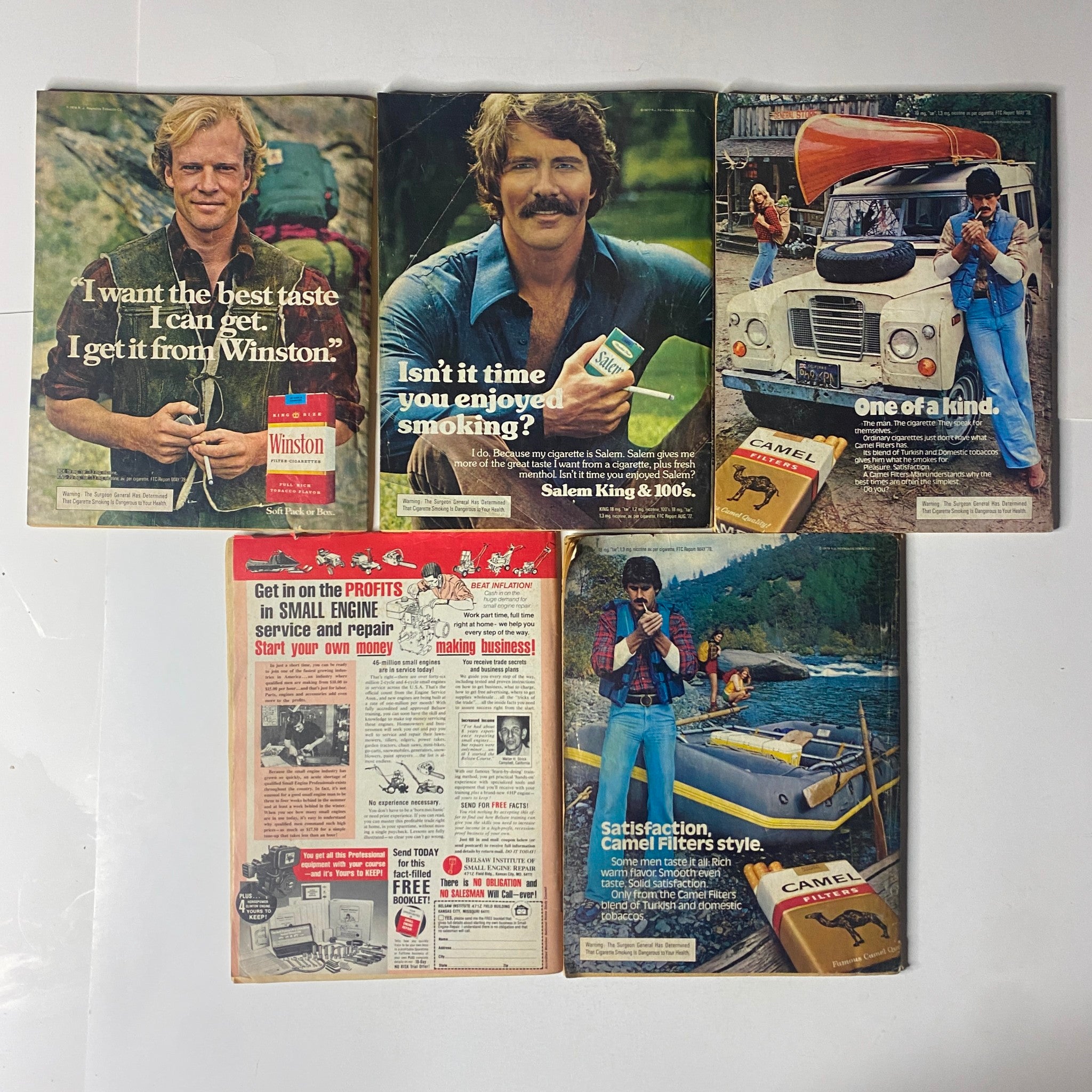Lot of 5 1980s Official Detective Magazine True Crime Collection