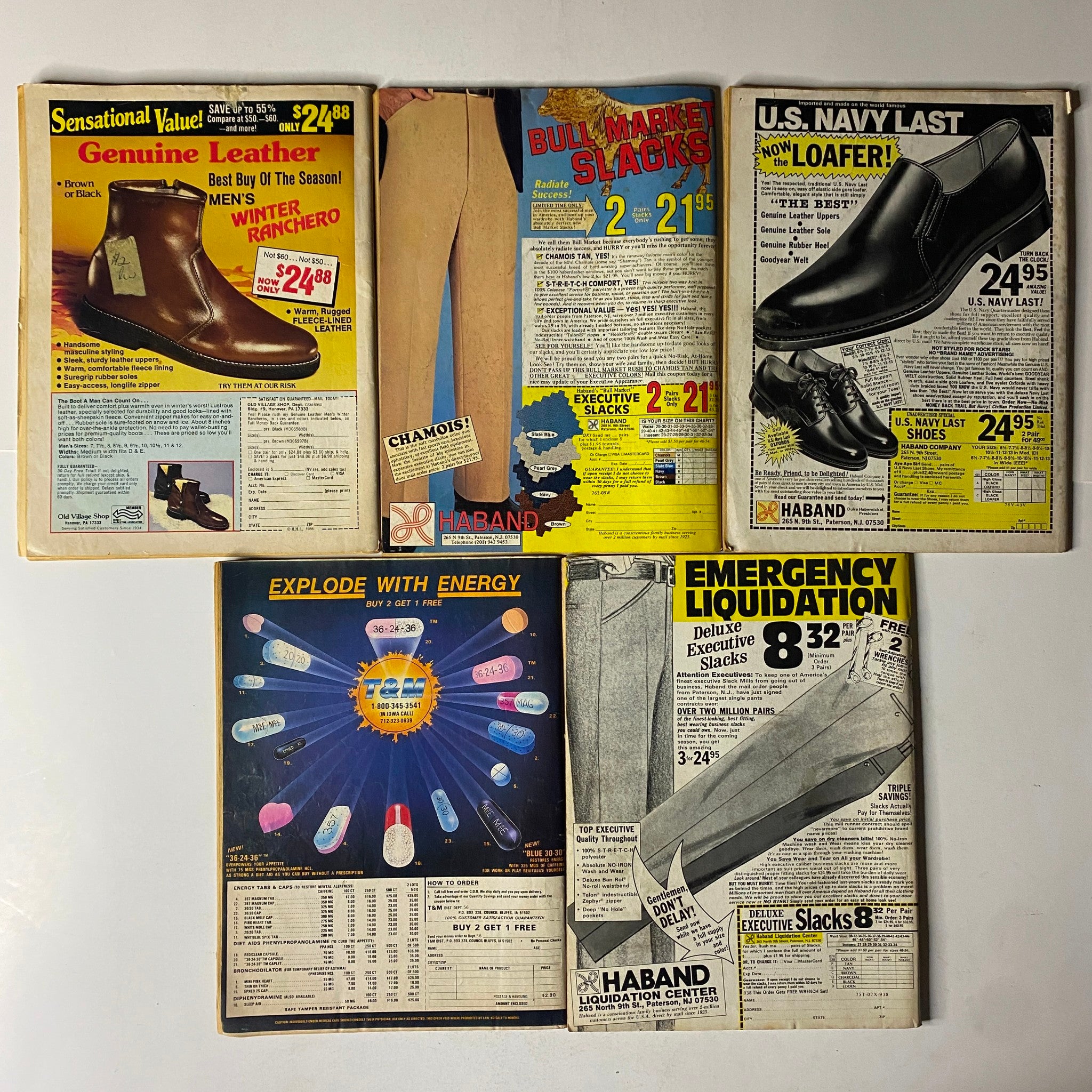 Lot of 5 1980s True Detective Magazine True Crime Collection
